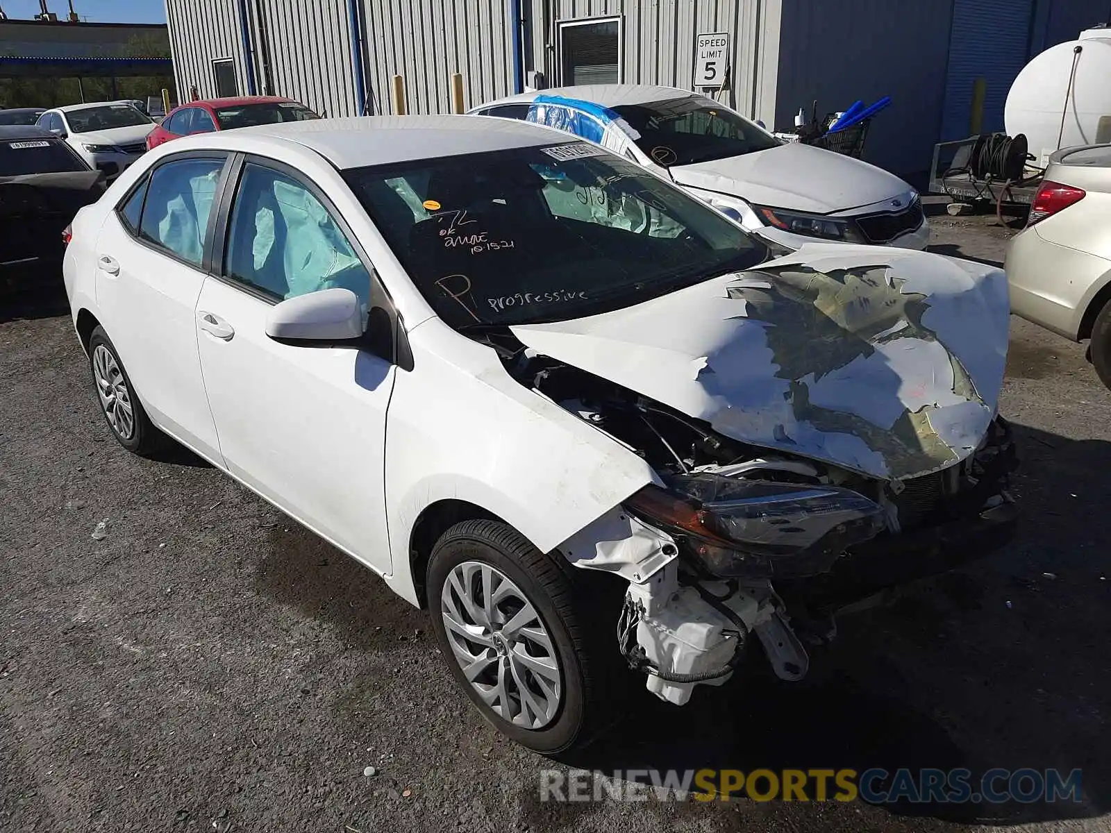 1 Photograph of a damaged car 2T1BURHE1KC150550 TOYOTA COROLLA 2019