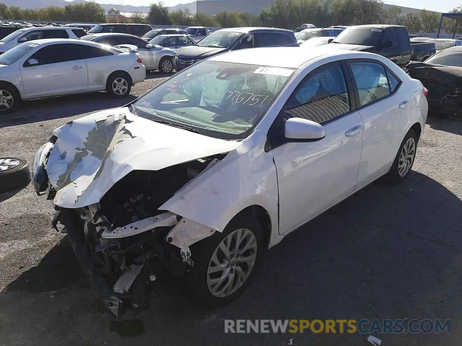 2 Photograph of a damaged car 2T1BURHE1KC150550 TOYOTA COROLLA 2019