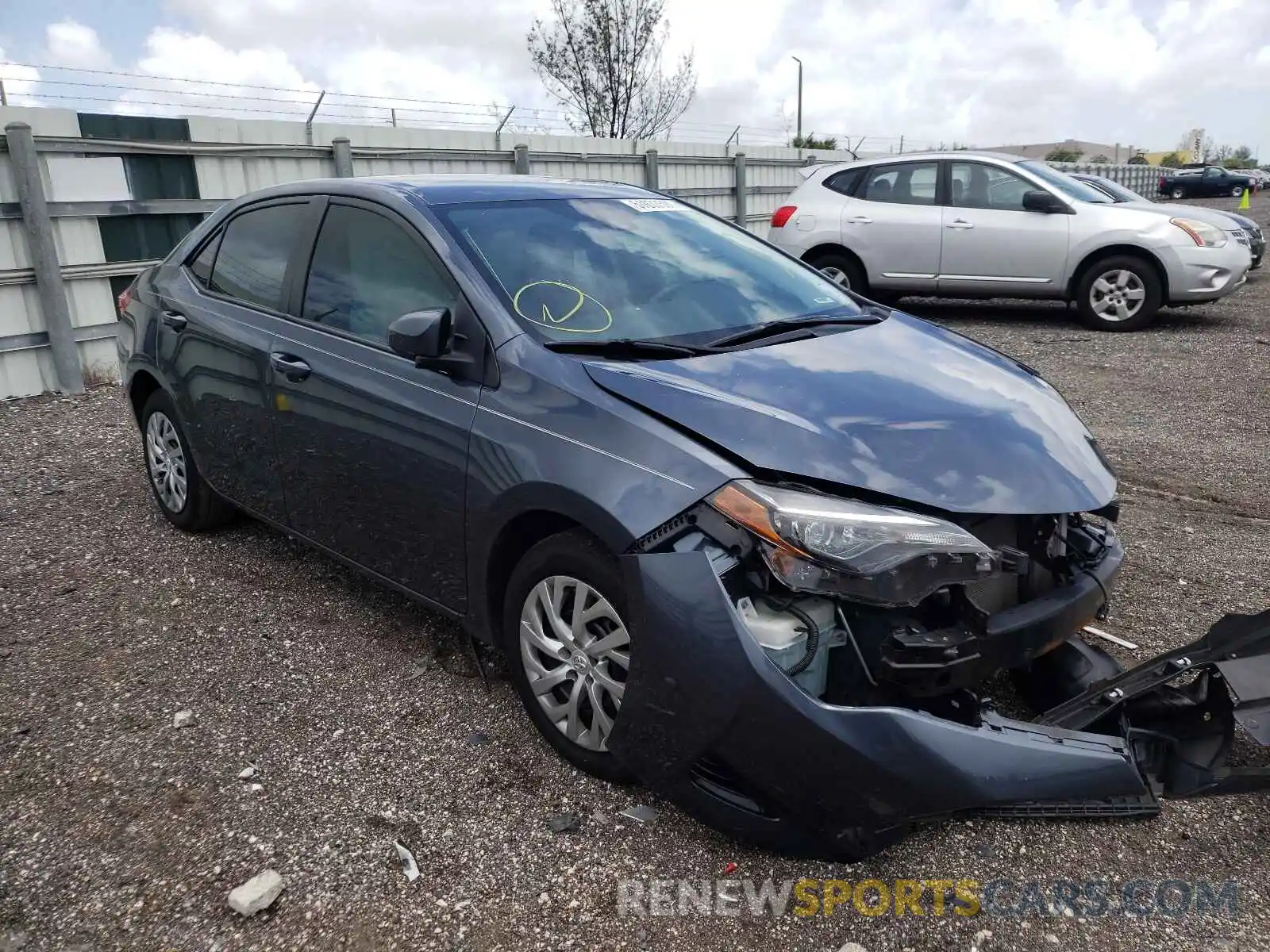 1 Photograph of a damaged car 2T1BURHE1KC151164 TOYOTA COROLLA 2019