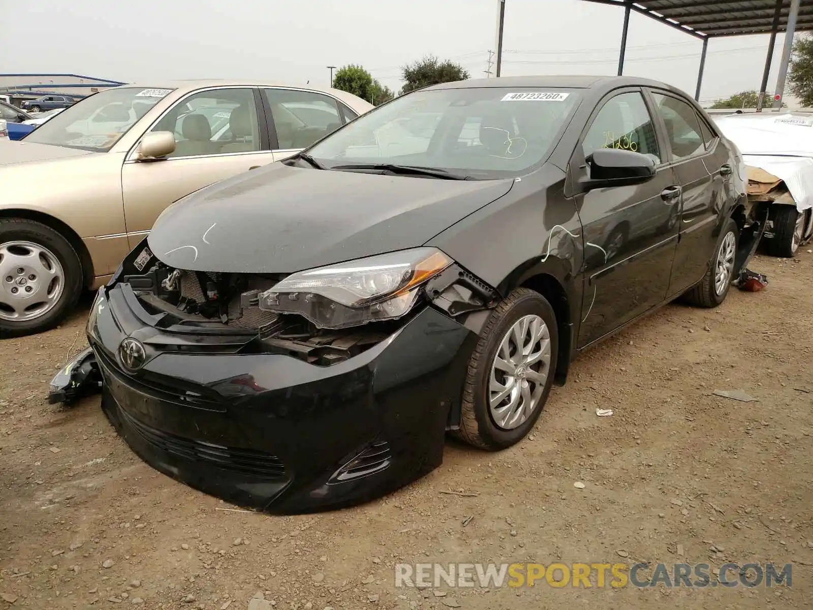 2 Photograph of a damaged car 2T1BURHE1KC151181 TOYOTA COROLLA 2019