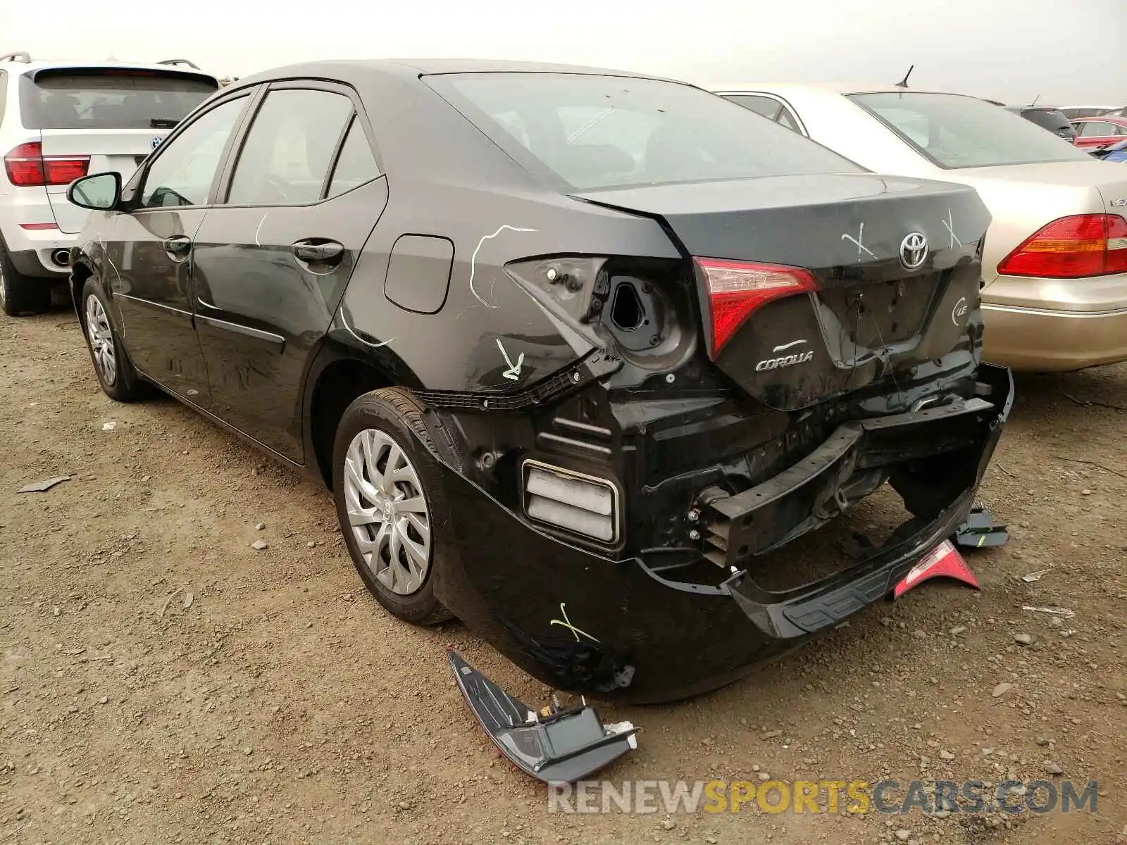 3 Photograph of a damaged car 2T1BURHE1KC151181 TOYOTA COROLLA 2019