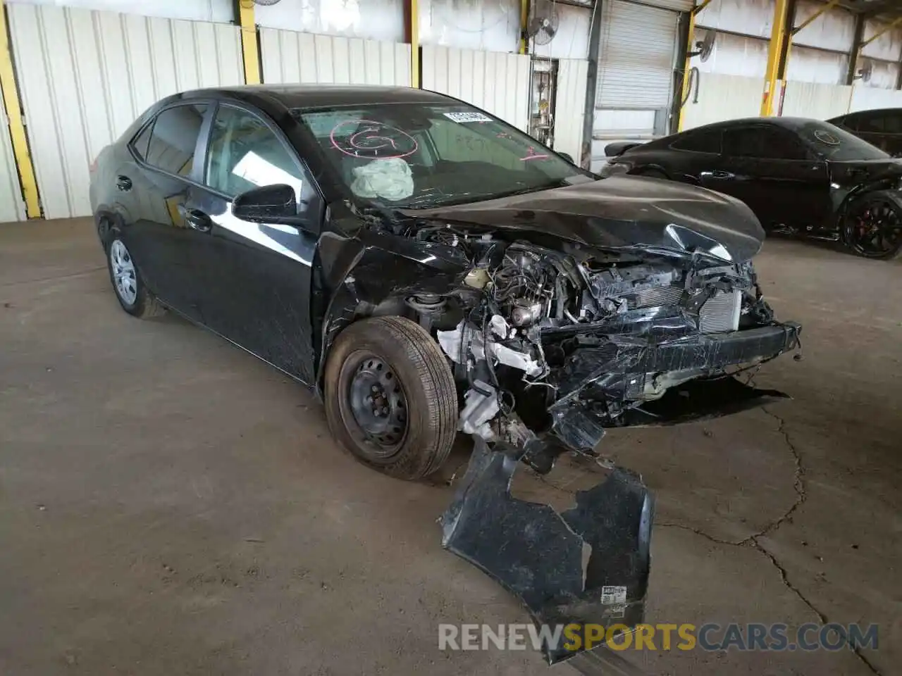 1 Photograph of a damaged car 2T1BURHE1KC151584 TOYOTA COROLLA 2019