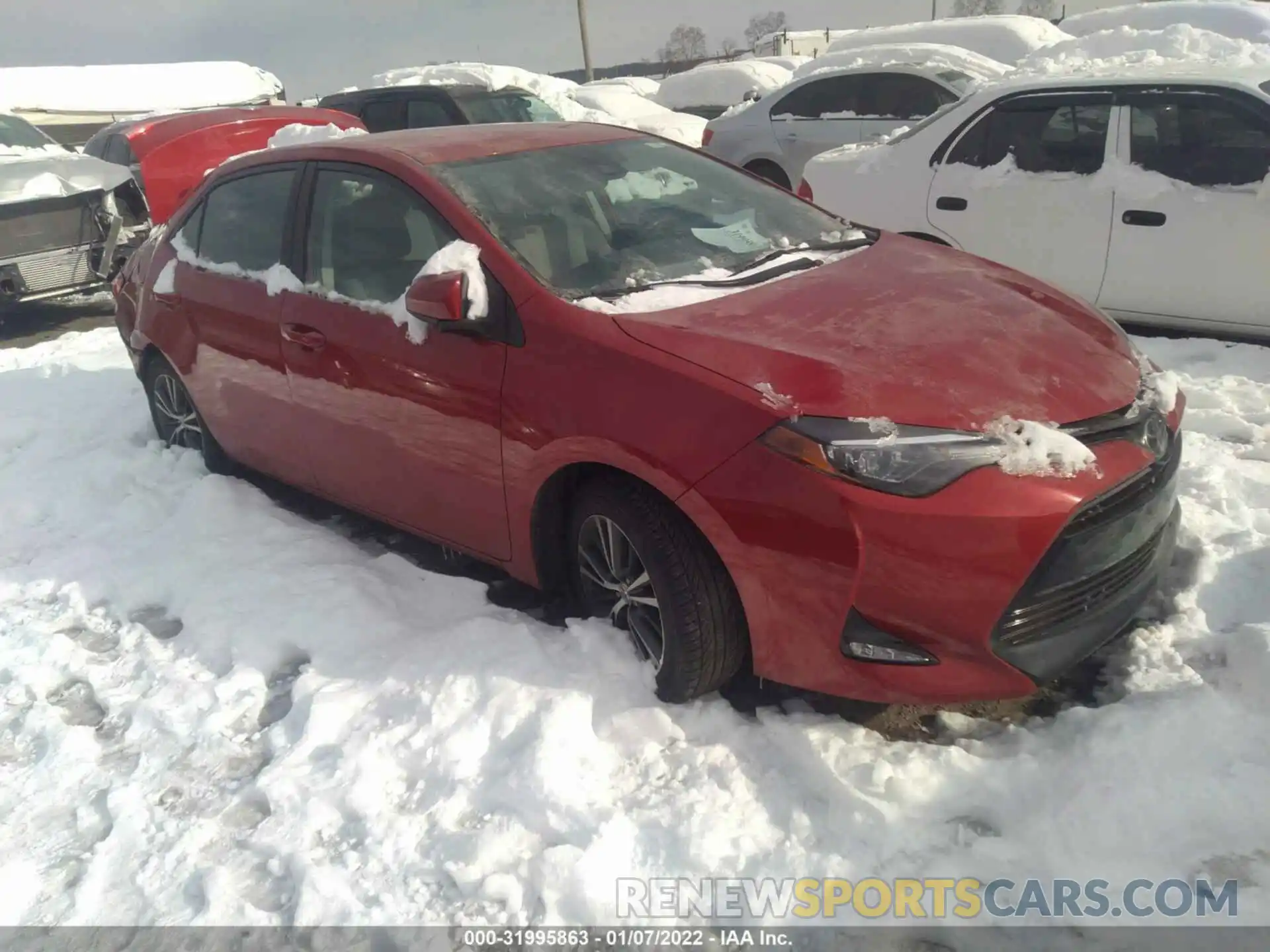 1 Photograph of a damaged car 2T1BURHE1KC151777 TOYOTA COROLLA 2019