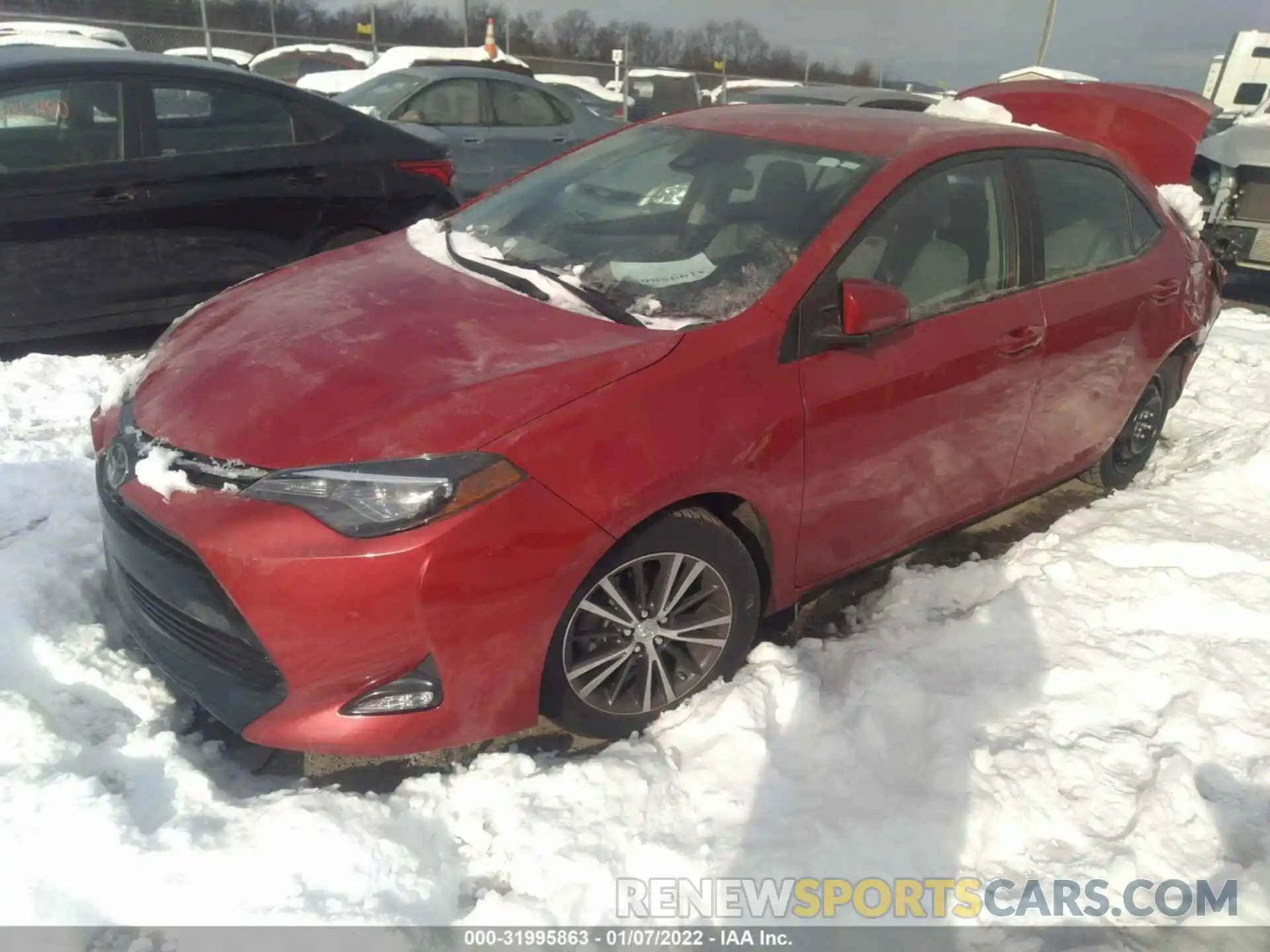 2 Photograph of a damaged car 2T1BURHE1KC151777 TOYOTA COROLLA 2019