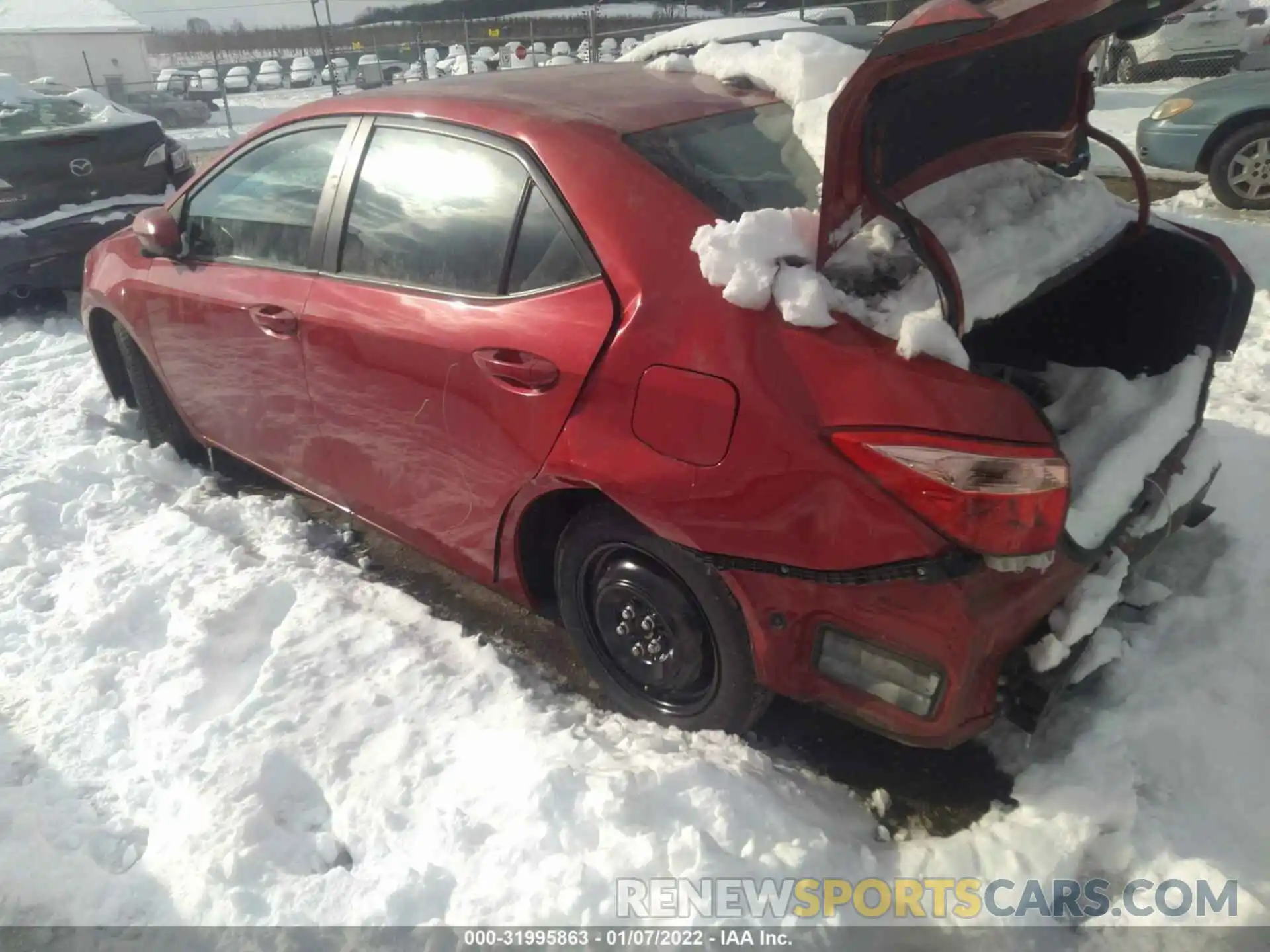 3 Photograph of a damaged car 2T1BURHE1KC151777 TOYOTA COROLLA 2019