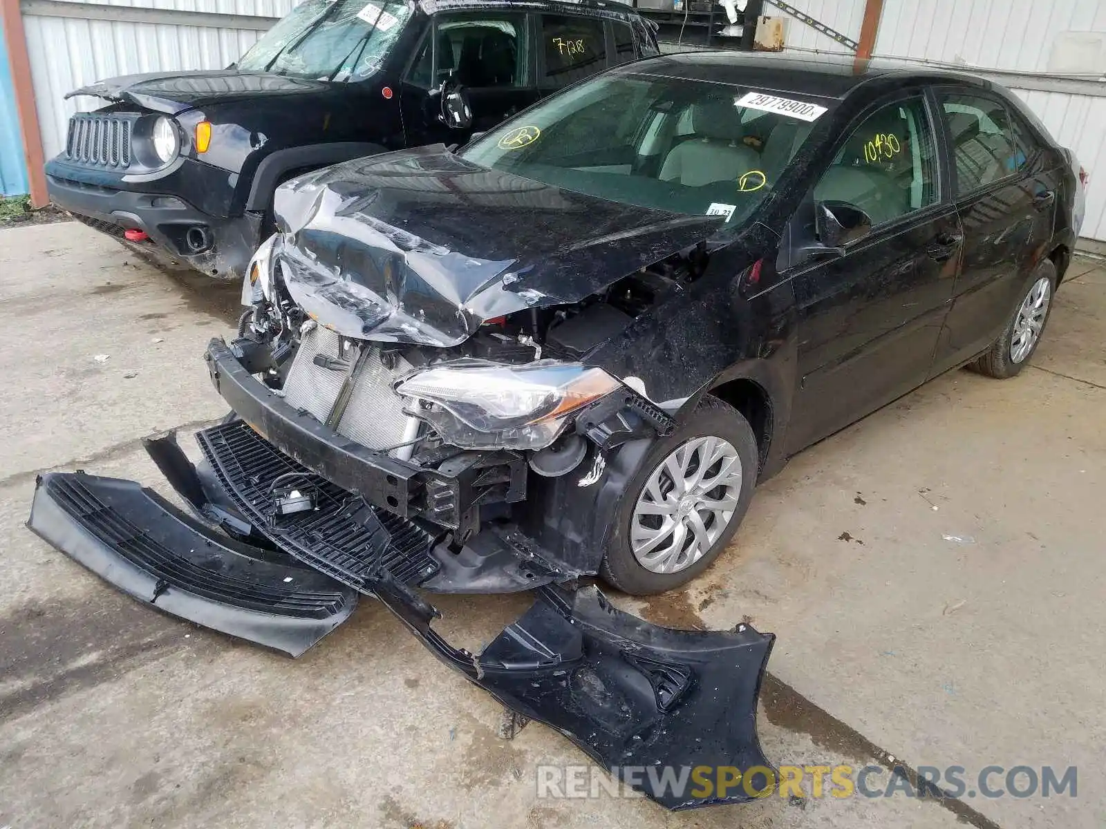 2 Photograph of a damaged car 2T1BURHE1KC152234 TOYOTA COROLLA 2019