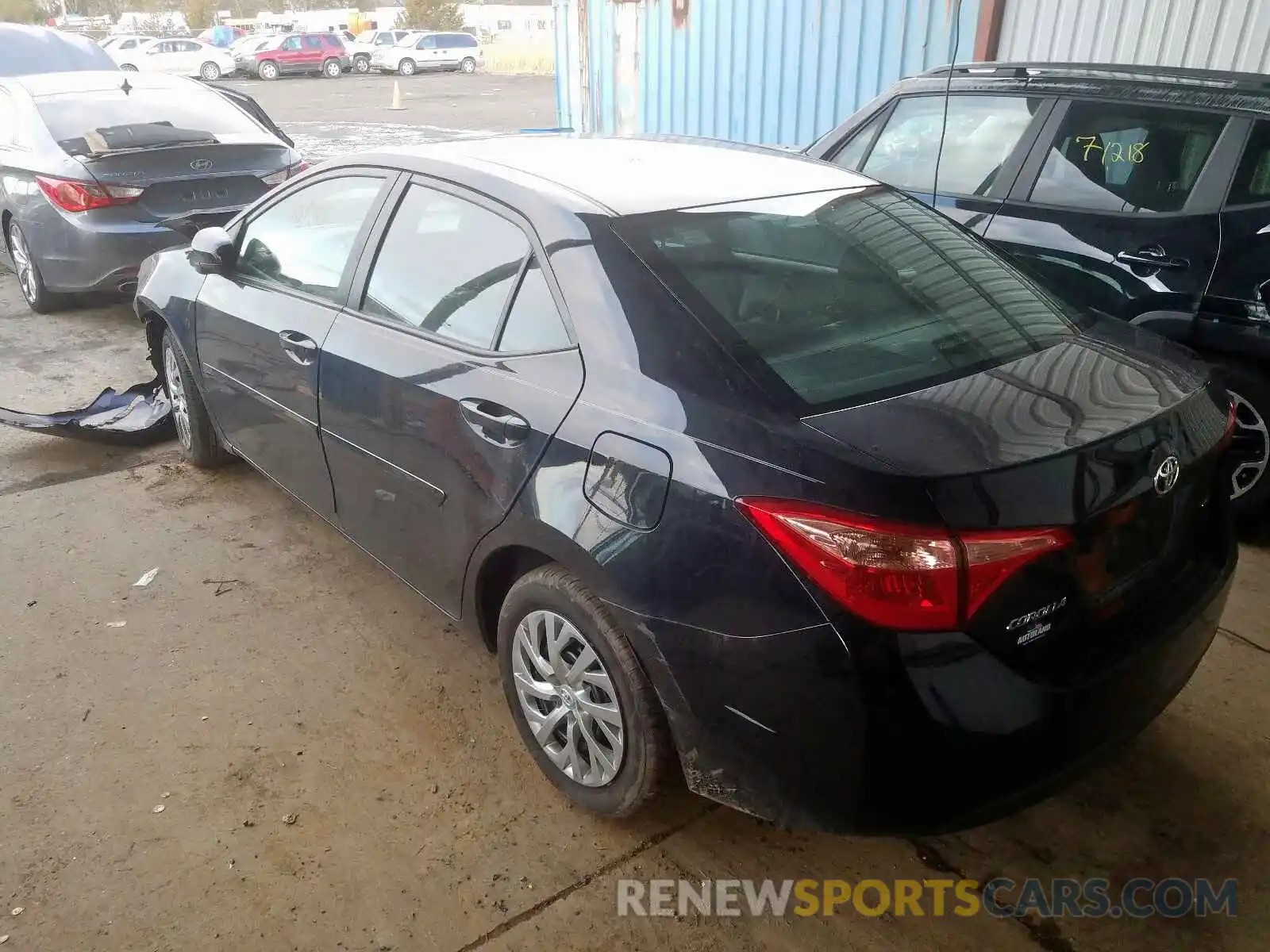 3 Photograph of a damaged car 2T1BURHE1KC152234 TOYOTA COROLLA 2019