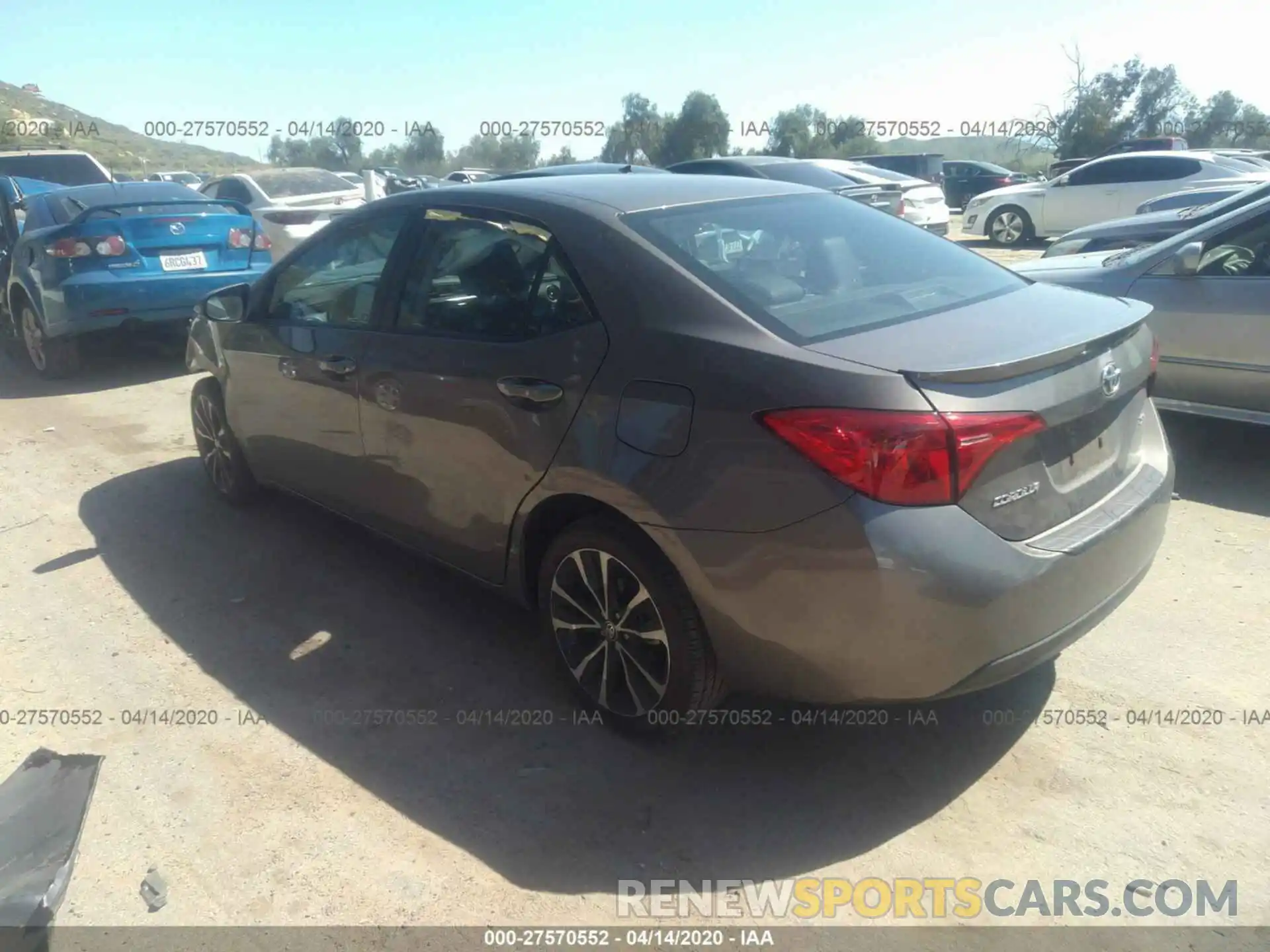 3 Photograph of a damaged car 2T1BURHE1KC152332 TOYOTA COROLLA 2019