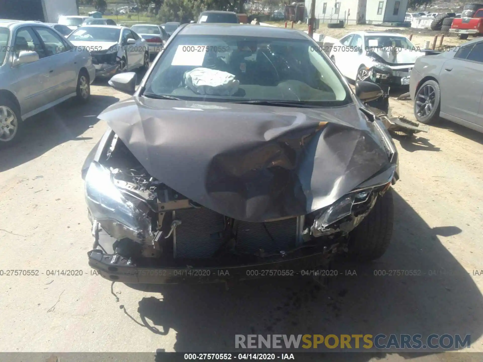 6 Photograph of a damaged car 2T1BURHE1KC152332 TOYOTA COROLLA 2019