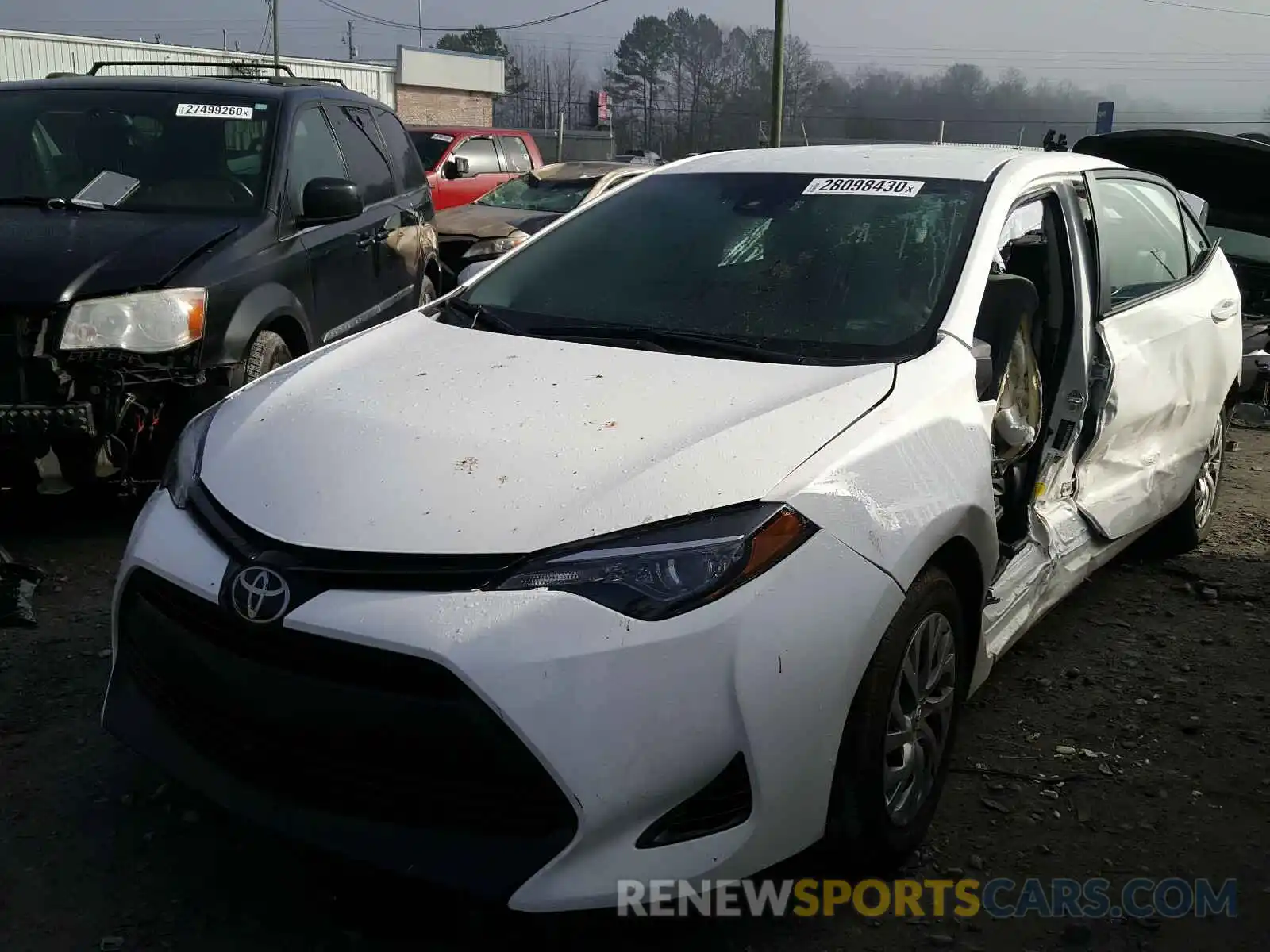 2 Photograph of a damaged car 2T1BURHE1KC153321 TOYOTA COROLLA 2019