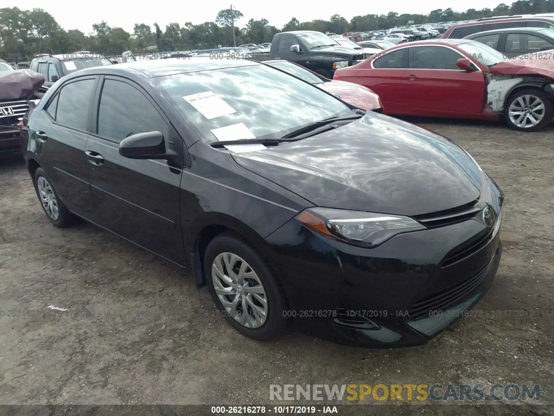 1 Photograph of a damaged car 2T1BURHE1KC153335 TOYOTA COROLLA 2019