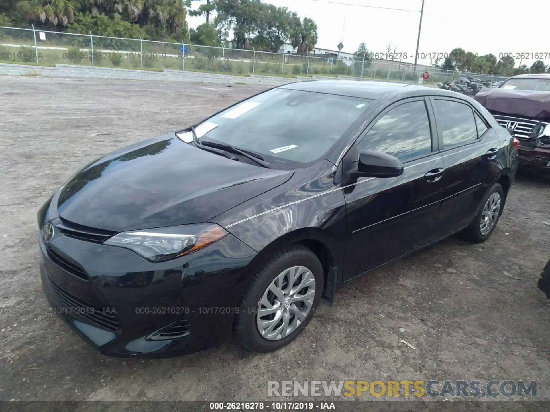 2 Photograph of a damaged car 2T1BURHE1KC153335 TOYOTA COROLLA 2019