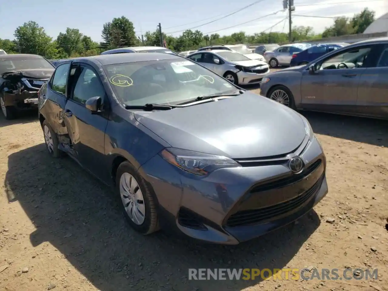 1 Photograph of a damaged car 2T1BURHE1KC153772 TOYOTA COROLLA 2019