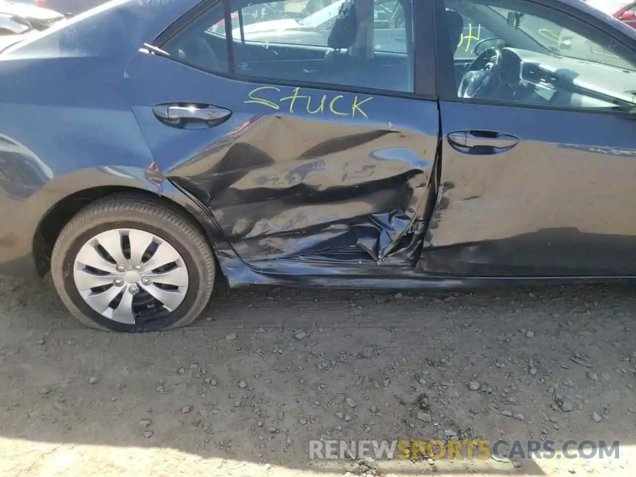 9 Photograph of a damaged car 2T1BURHE1KC153772 TOYOTA COROLLA 2019