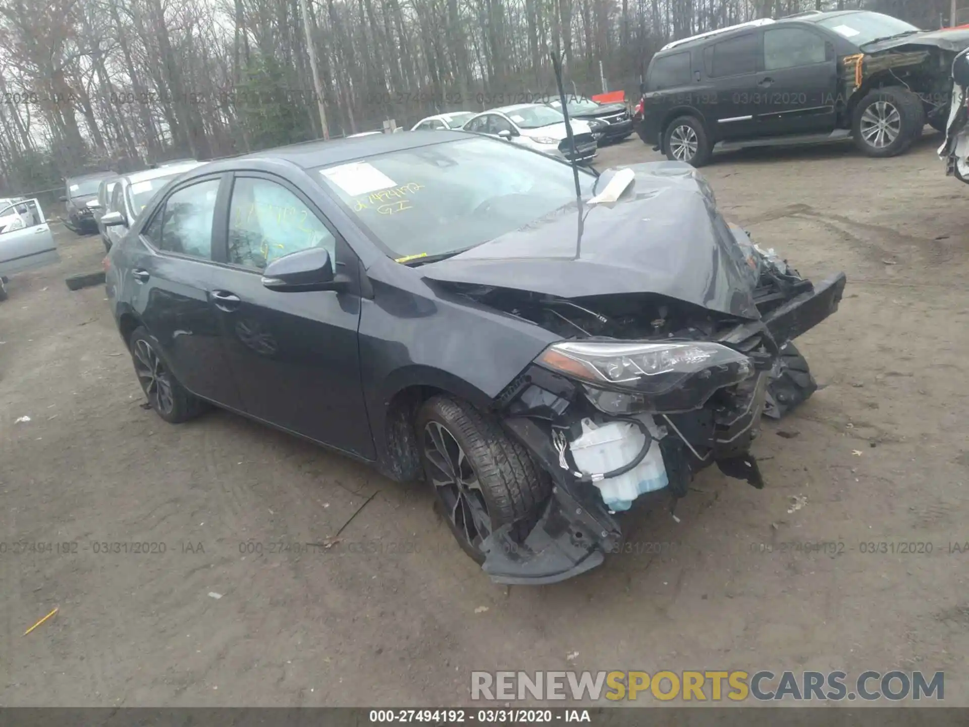 1 Photograph of a damaged car 2T1BURHE1KC154694 TOYOTA COROLLA 2019