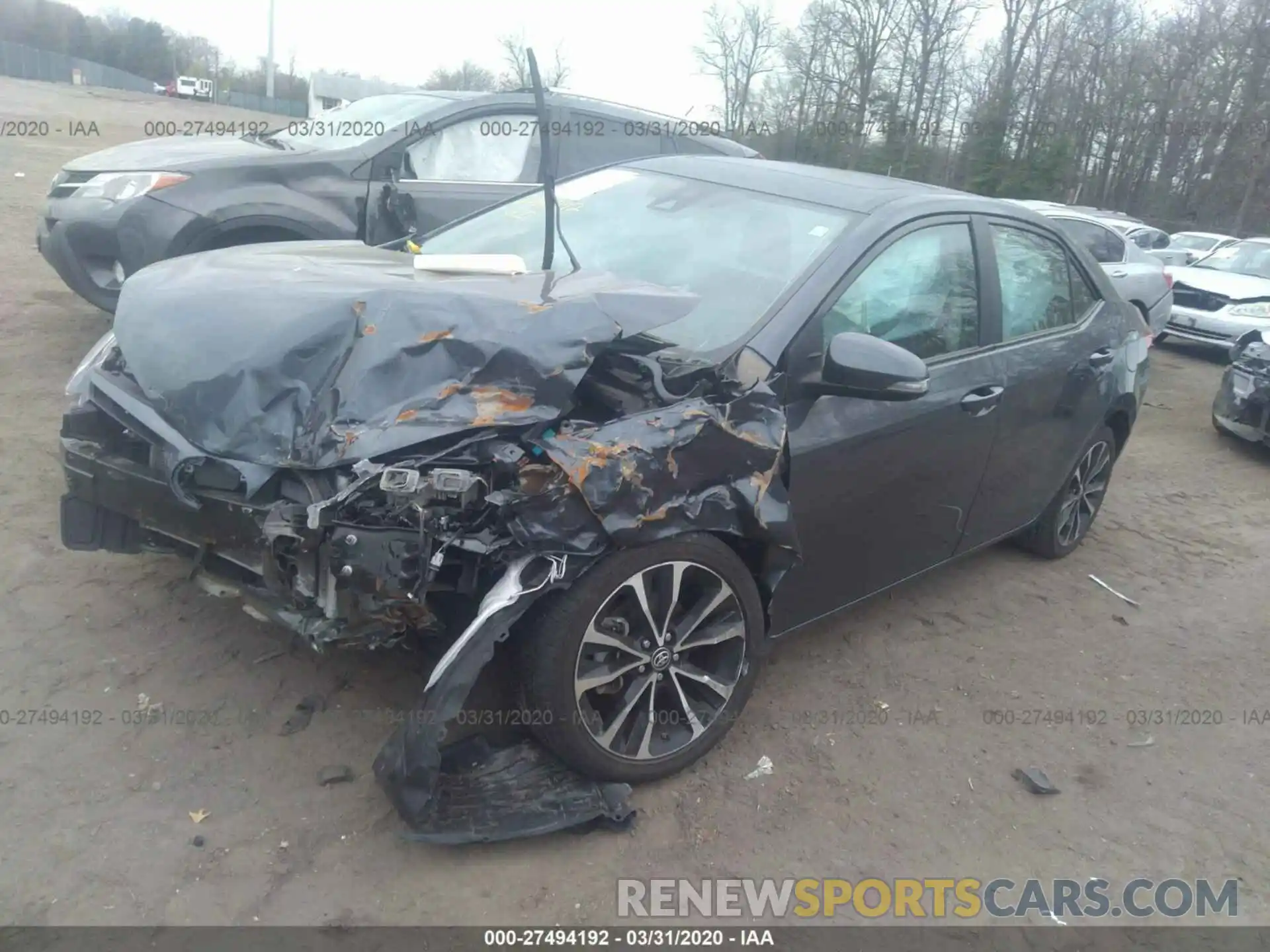 2 Photograph of a damaged car 2T1BURHE1KC154694 TOYOTA COROLLA 2019