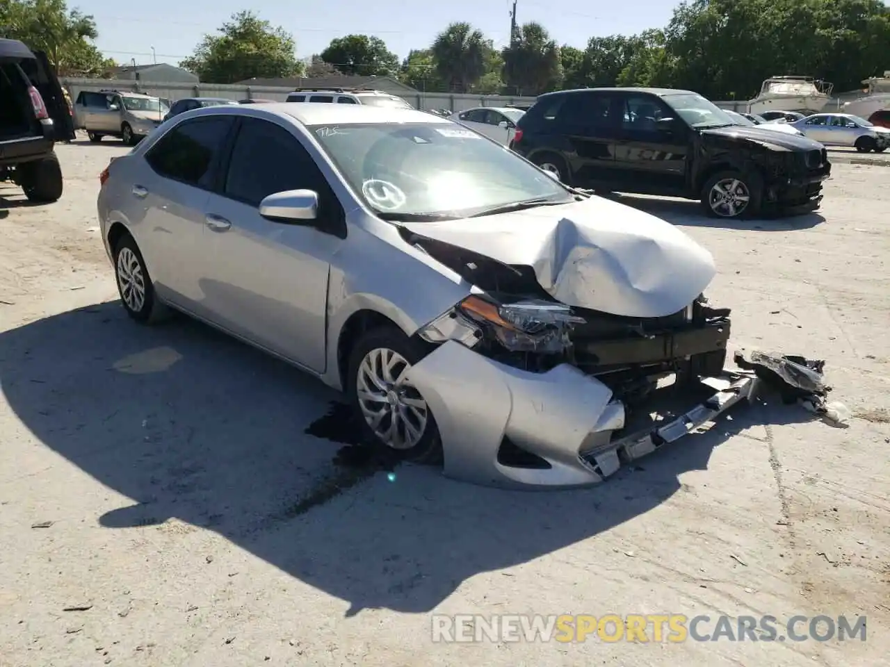 1 Photograph of a damaged car 2T1BURHE1KC156798 TOYOTA COROLLA 2019