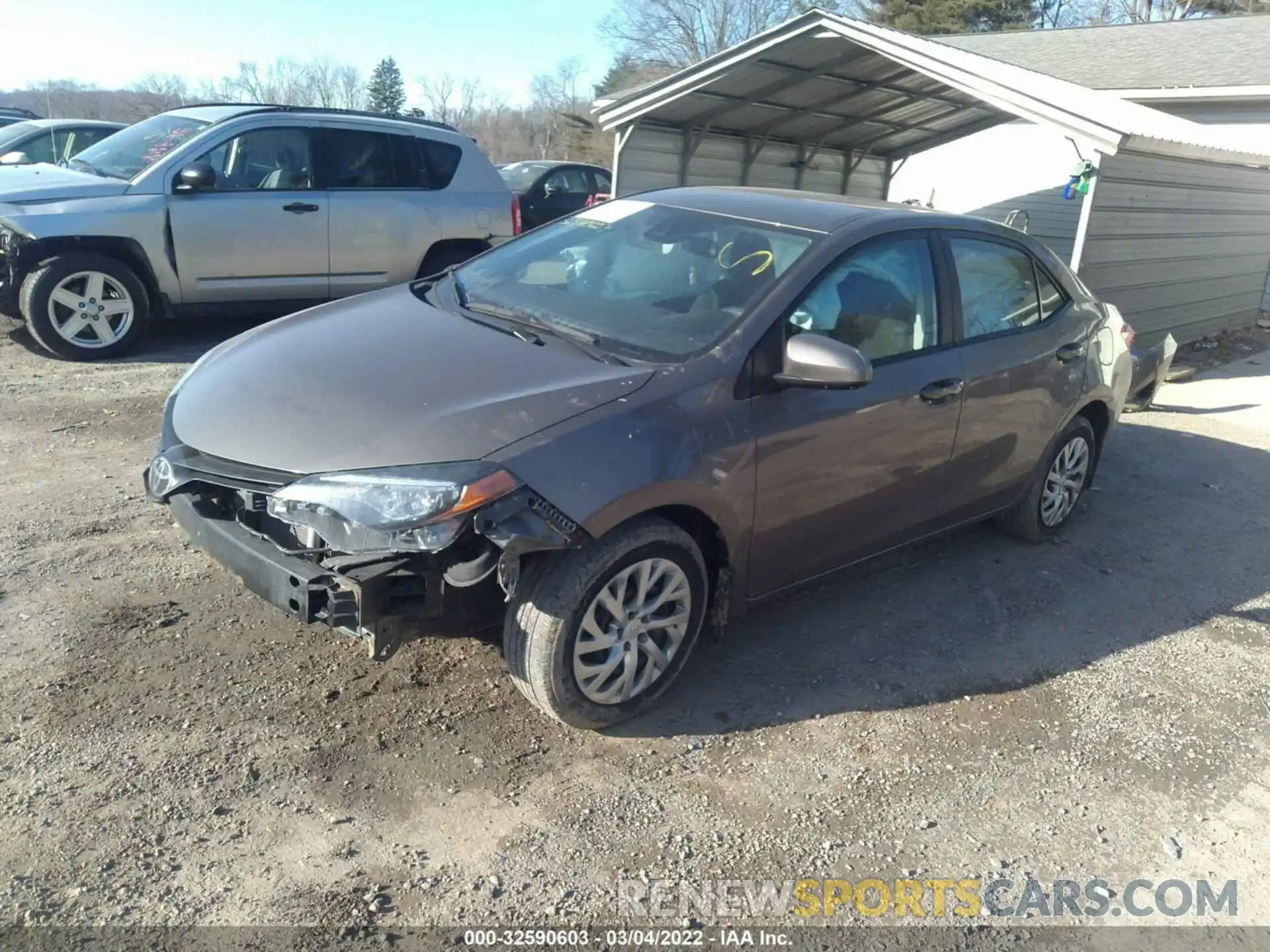 2 Photograph of a damaged car 2T1BURHE1KC158003 TOYOTA COROLLA 2019