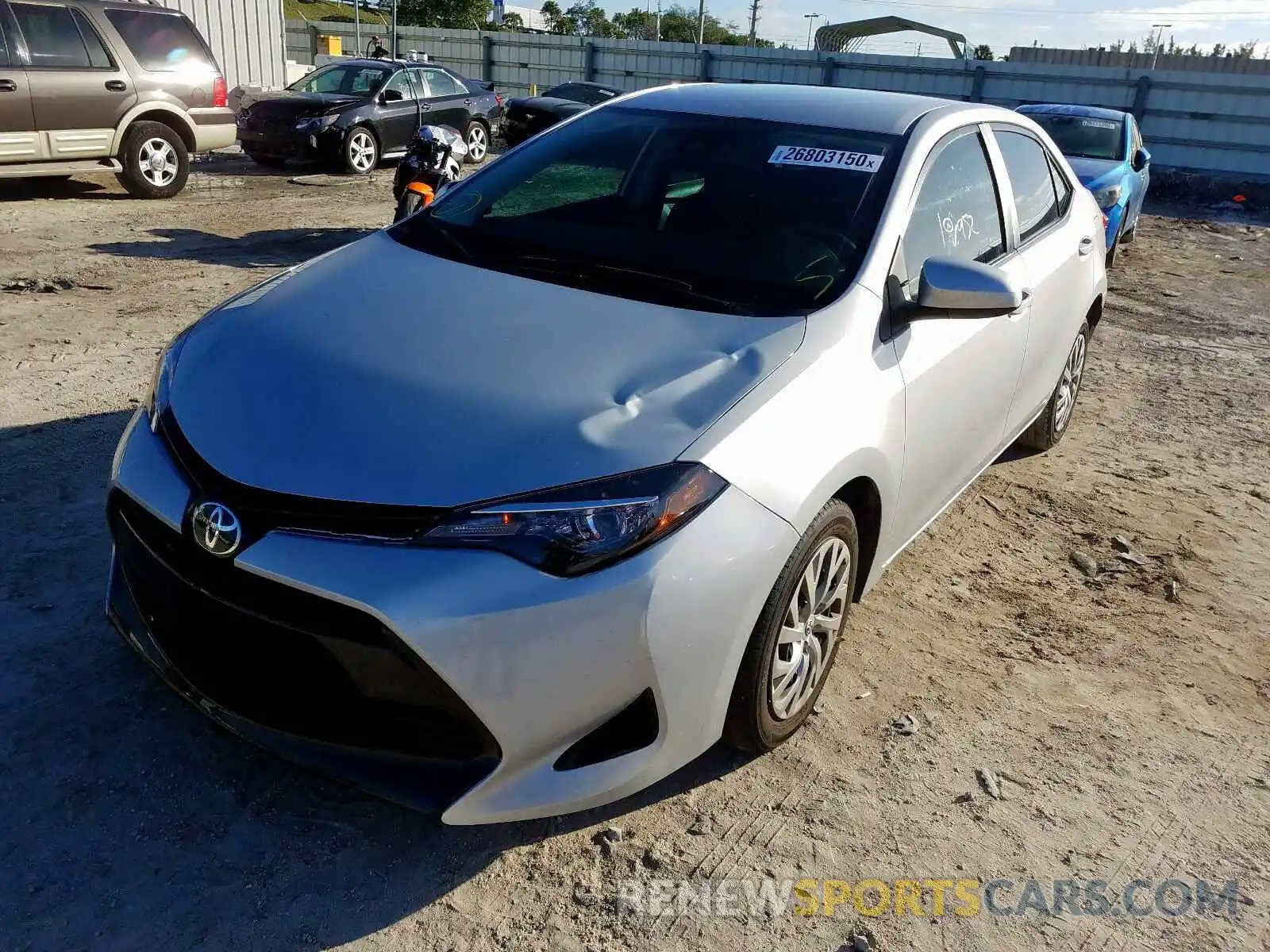 2 Photograph of a damaged car 2T1BURHE1KC158437 TOYOTA COROLLA 2019