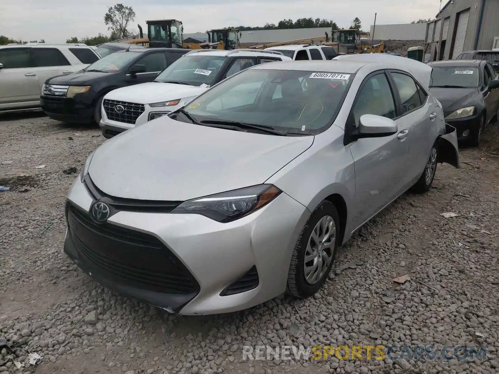 2 Photograph of a damaged car 2T1BURHE1KC158454 TOYOTA COROLLA 2019