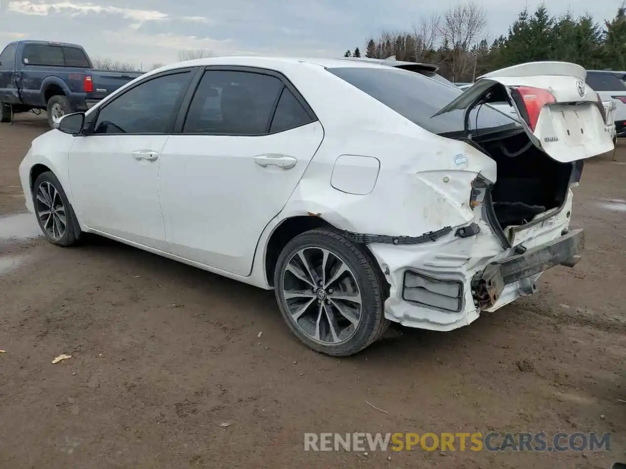 2 Фотография поврежденного автомобиля 2T1BURHE1KC158499 TOYOTA COROLLA 2019