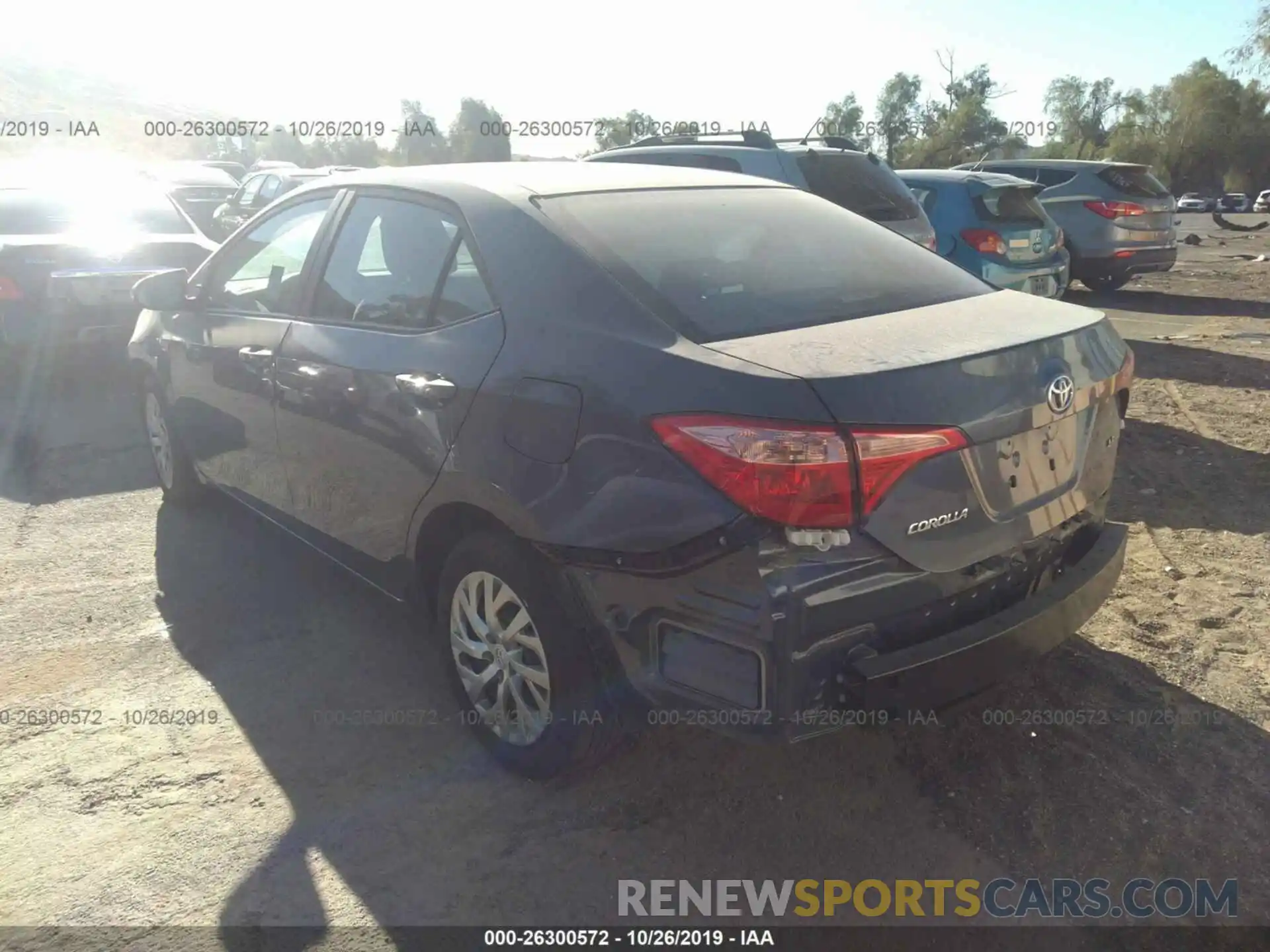 3 Photograph of a damaged car 2T1BURHE1KC158602 TOYOTA COROLLA 2019