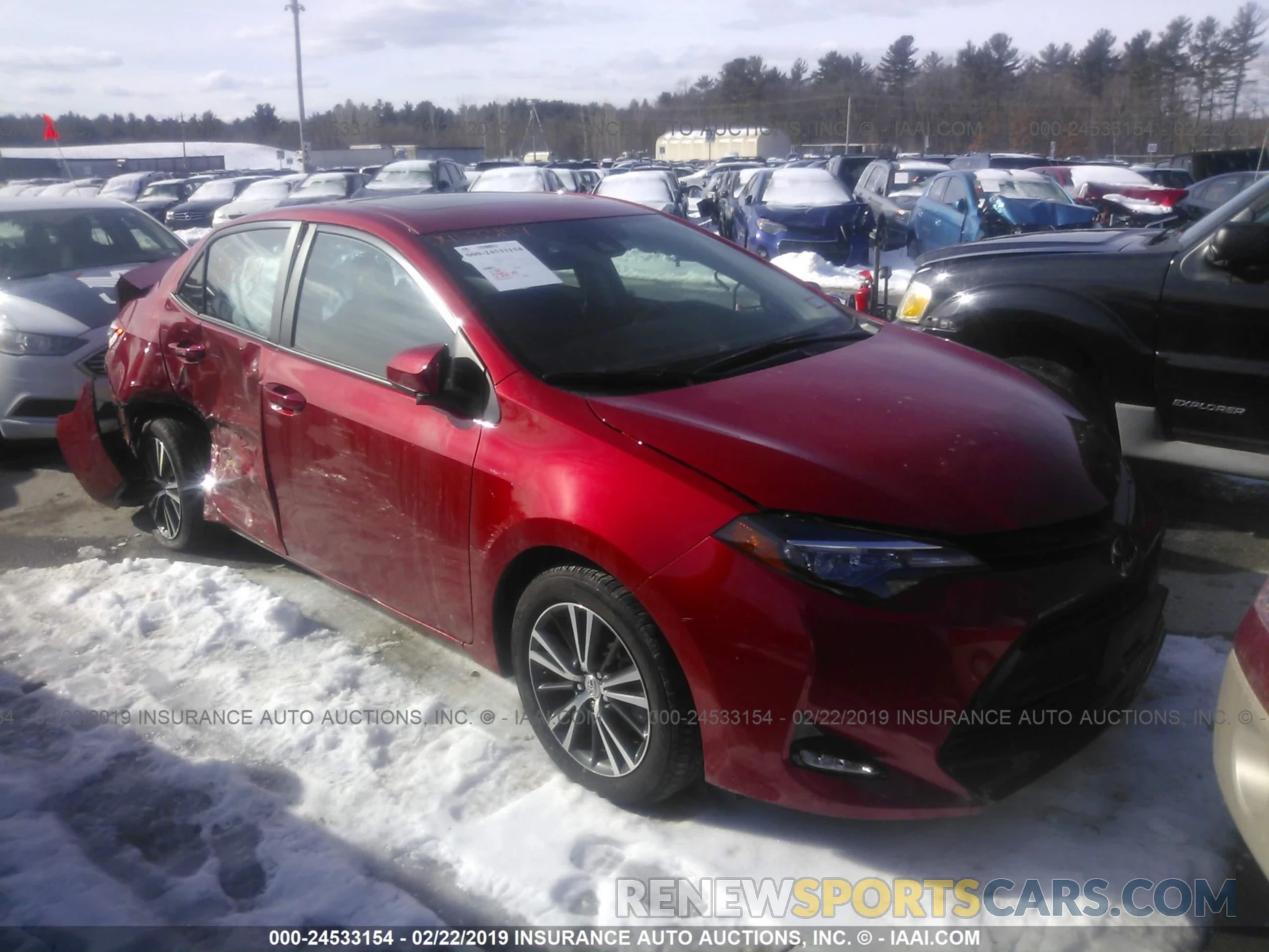 1 Photograph of a damaged car 2T1BURHE1KC158874 TOYOTA COROLLA 2019