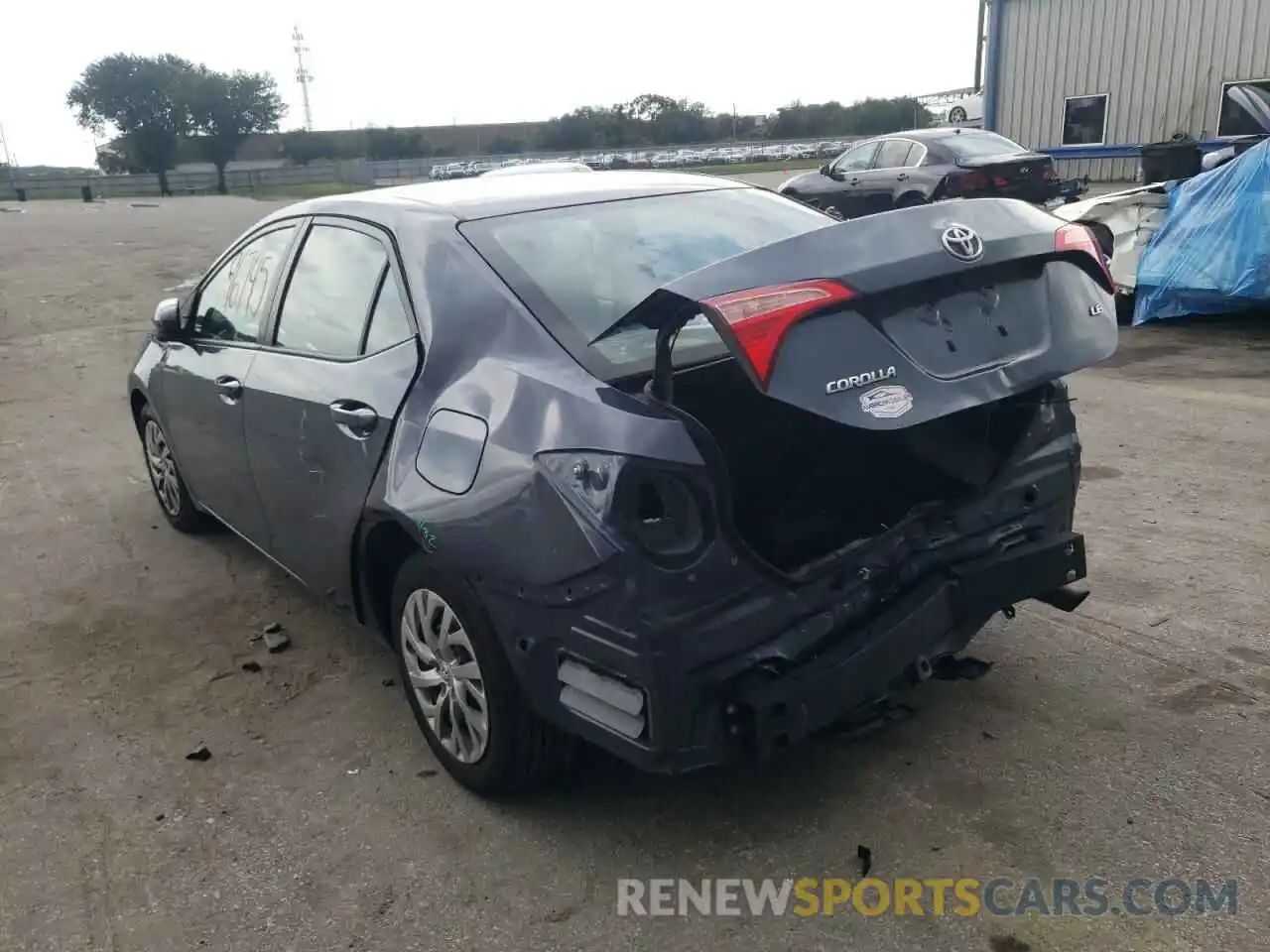 3 Photograph of a damaged car 2T1BURHE1KC159152 TOYOTA COROLLA 2019