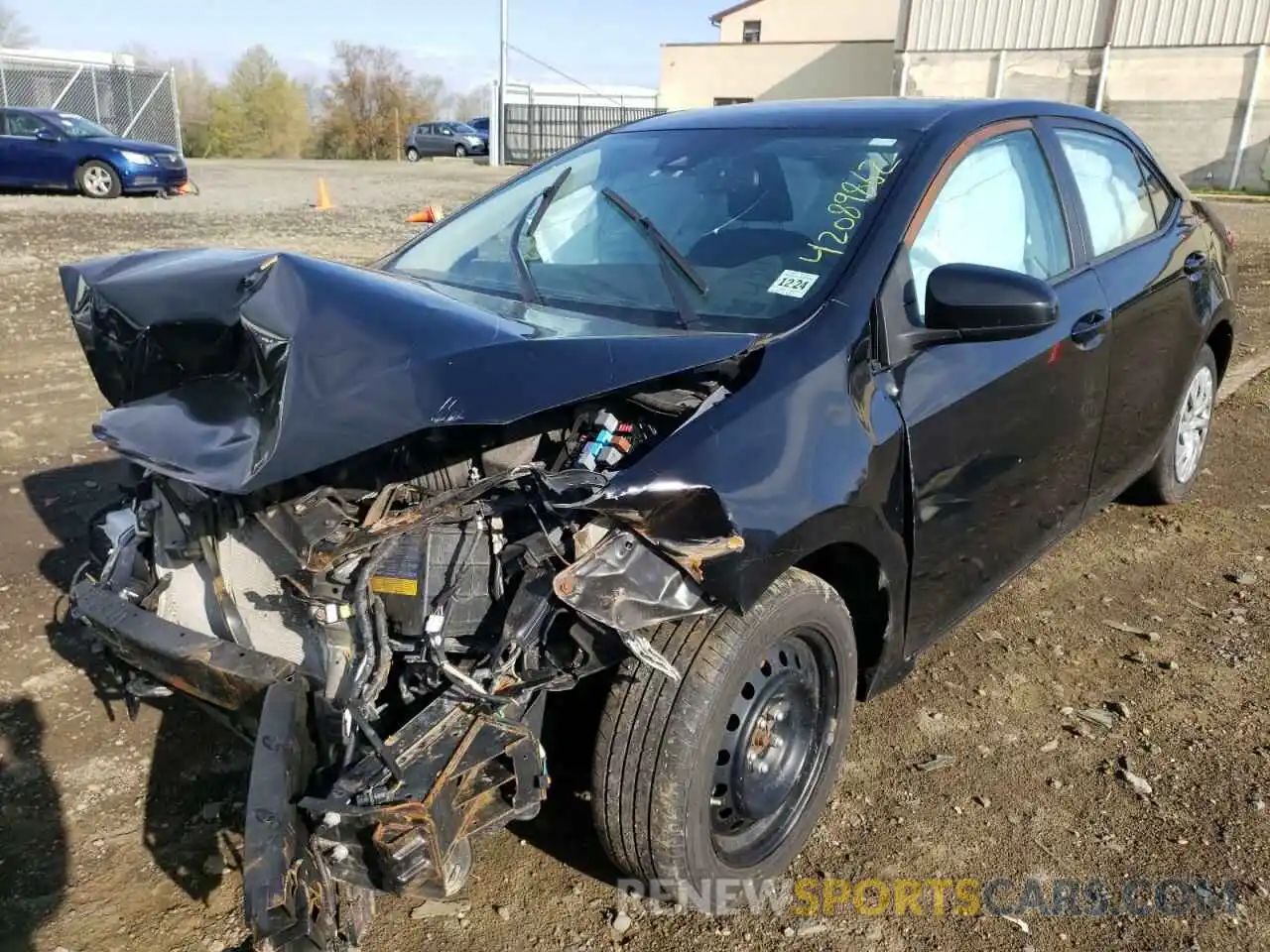 2 Photograph of a damaged car 2T1BURHE1KC159264 TOYOTA COROLLA 2019