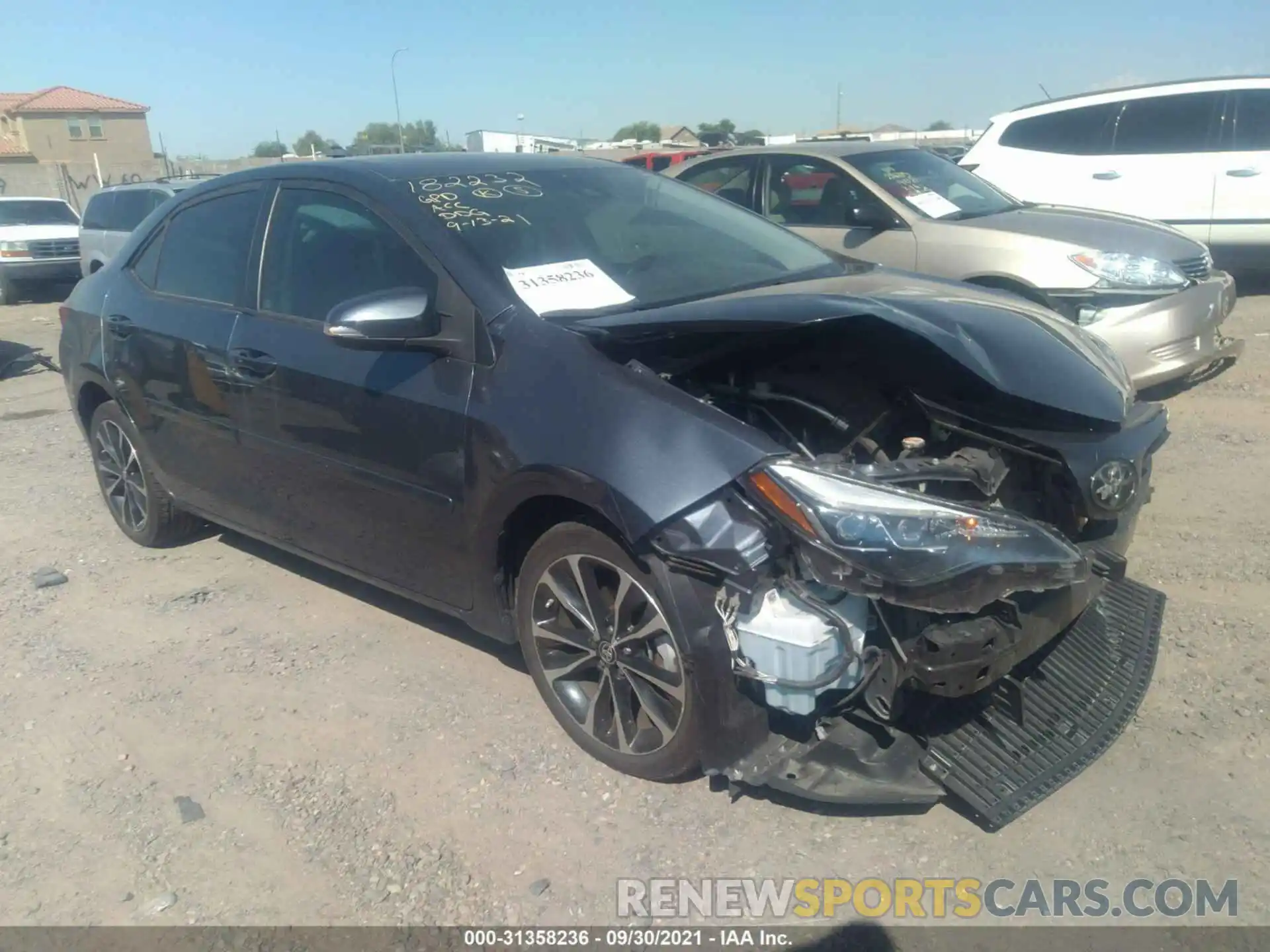 1 Photograph of a damaged car 2T1BURHE1KC159541 TOYOTA COROLLA 2019