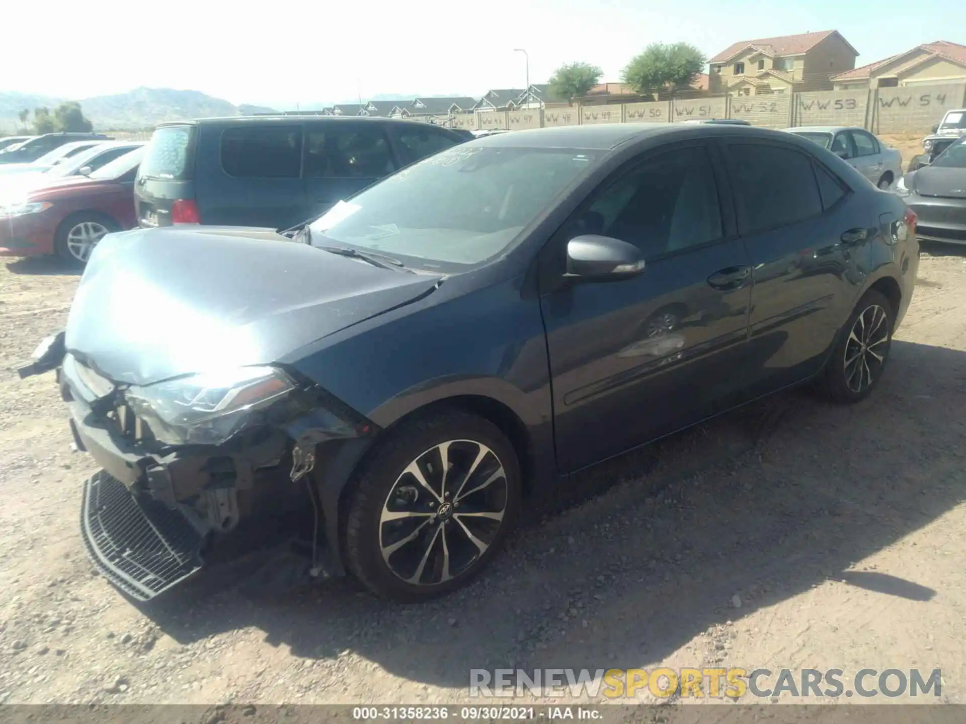 2 Photograph of a damaged car 2T1BURHE1KC159541 TOYOTA COROLLA 2019