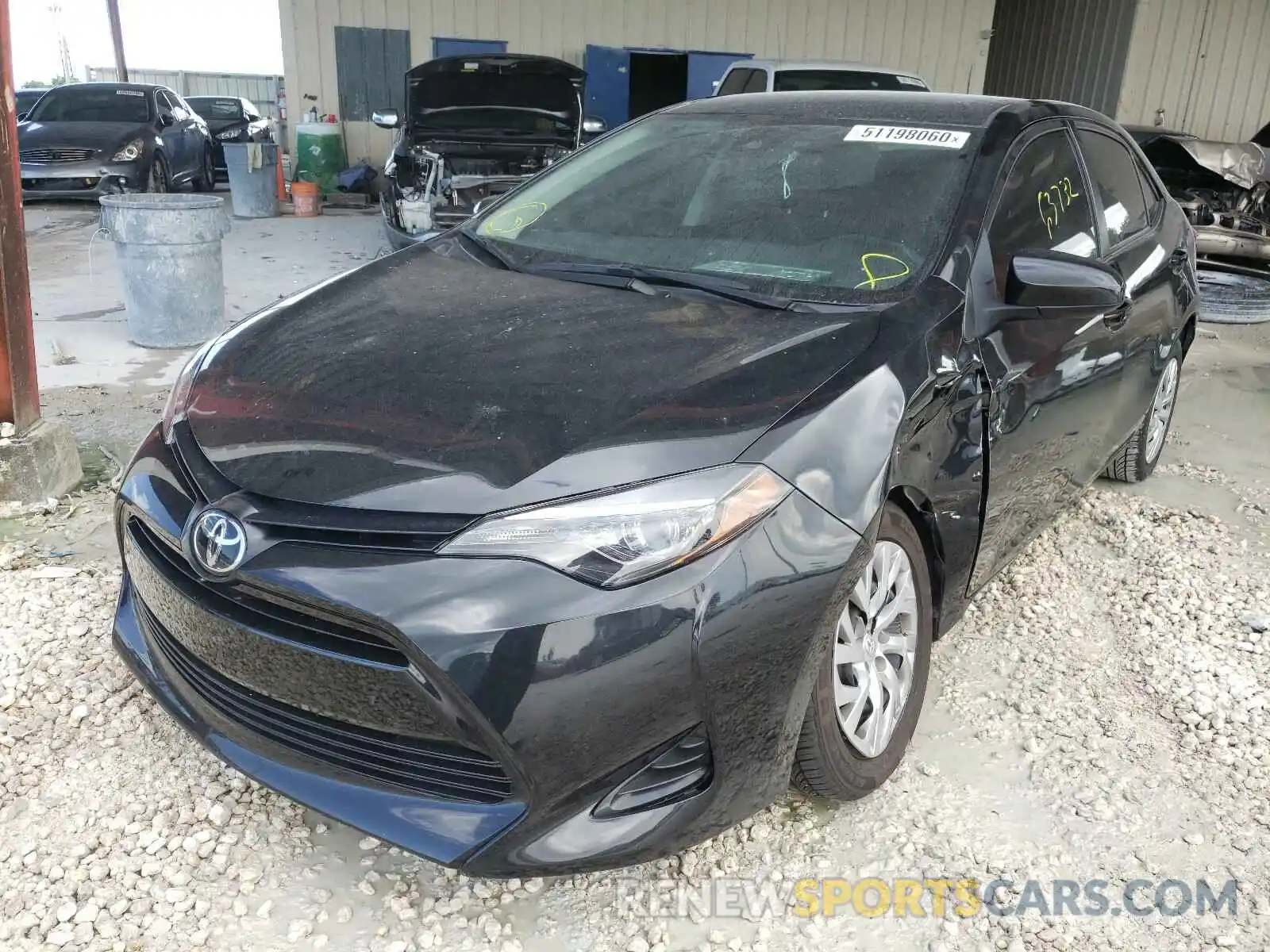 2 Photograph of a damaged car 2T1BURHE1KC159815 TOYOTA COROLLA 2019