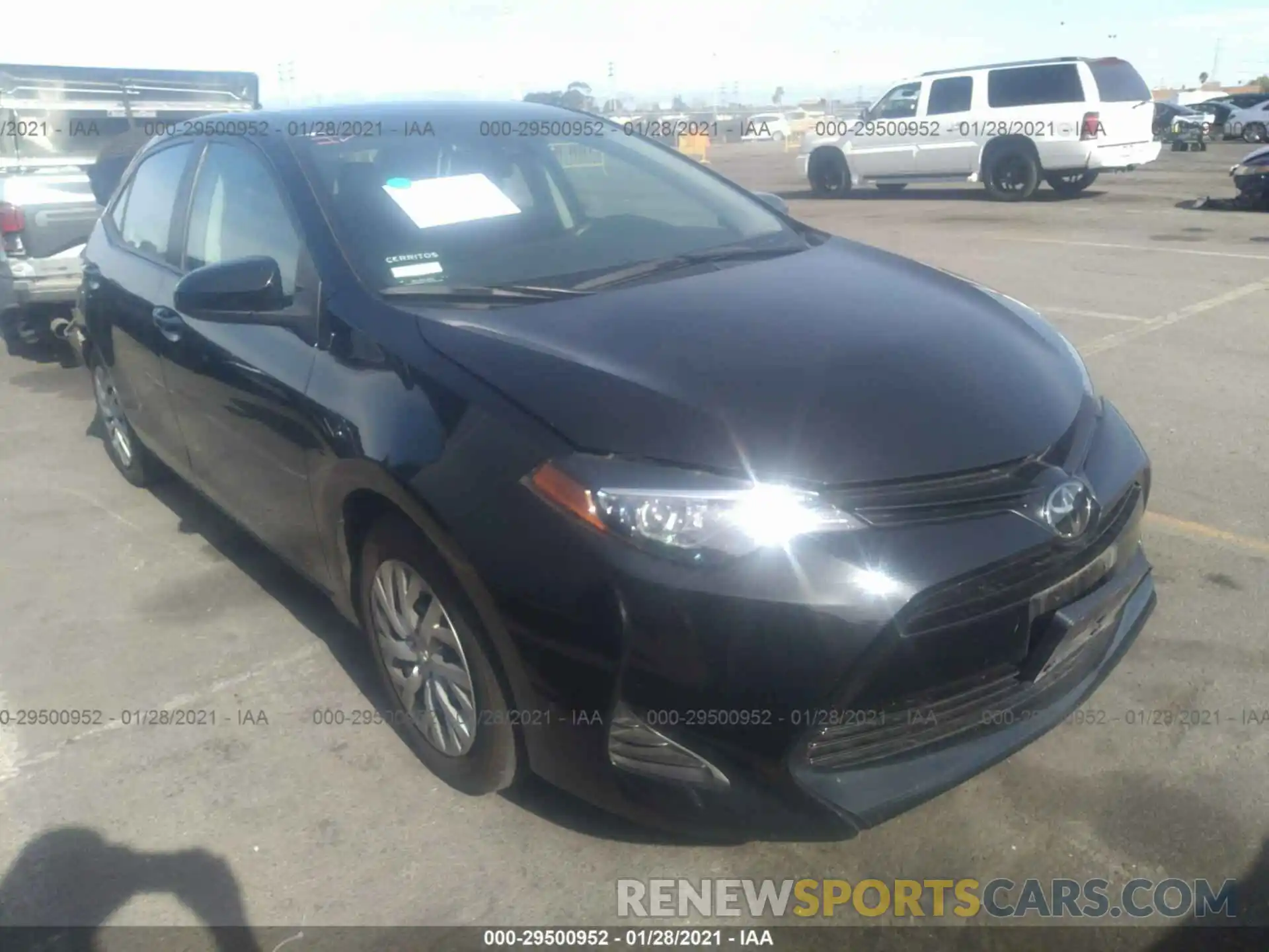 1 Photograph of a damaged car 2T1BURHE1KC160110 TOYOTA COROLLA 2019