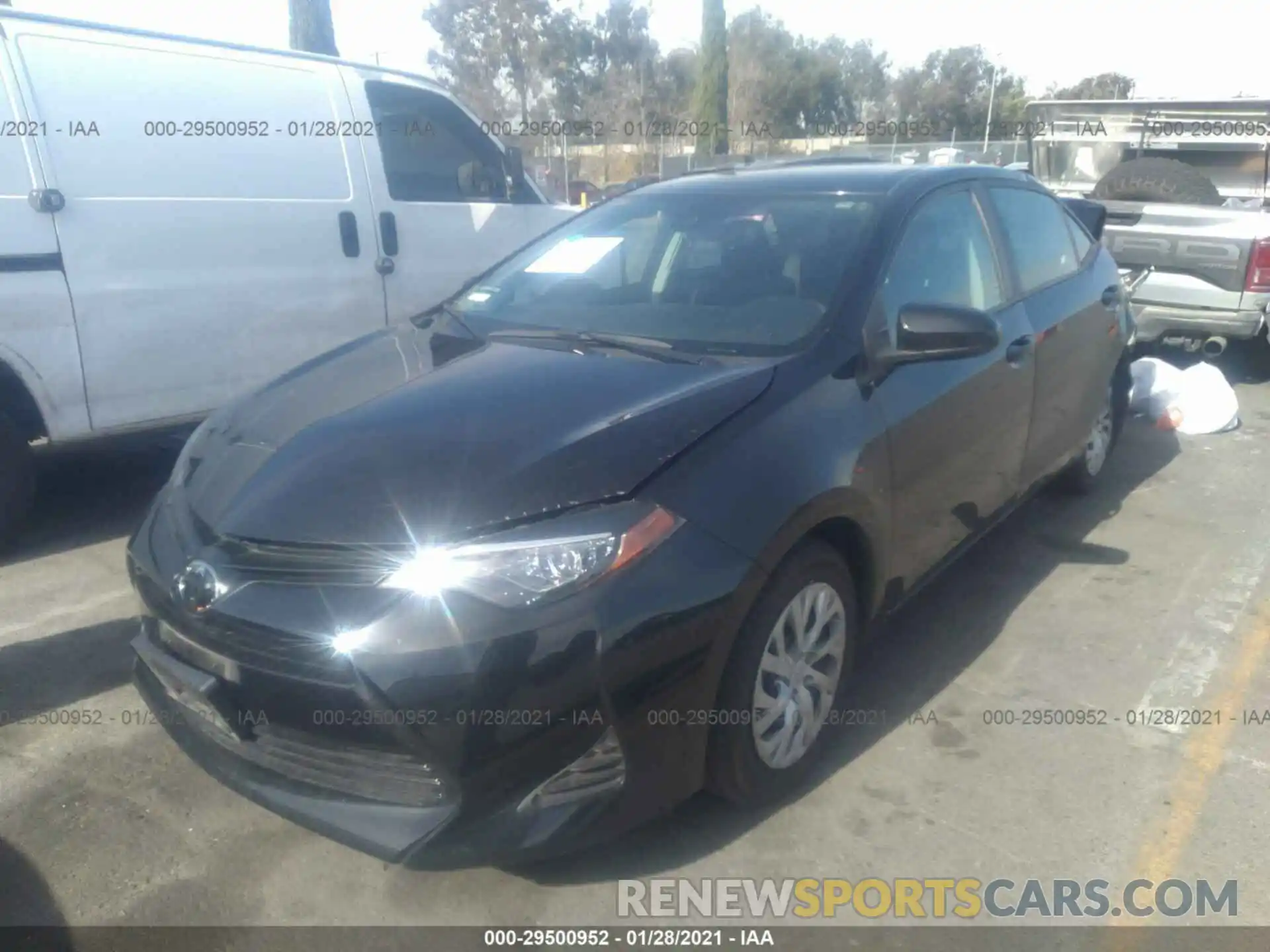 2 Photograph of a damaged car 2T1BURHE1KC160110 TOYOTA COROLLA 2019