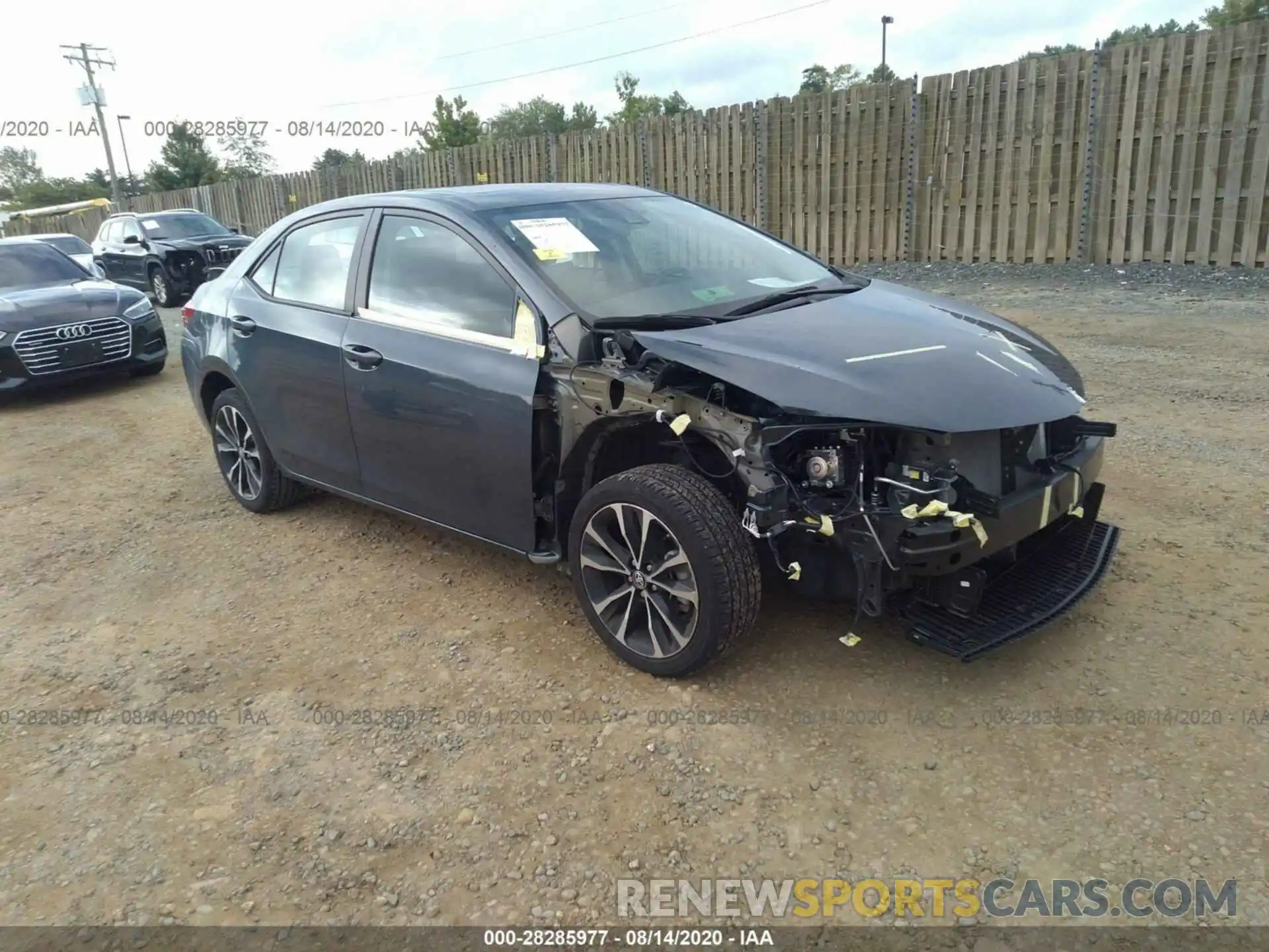 1 Photograph of a damaged car 2T1BURHE1KC160432 TOYOTA COROLLA 2019