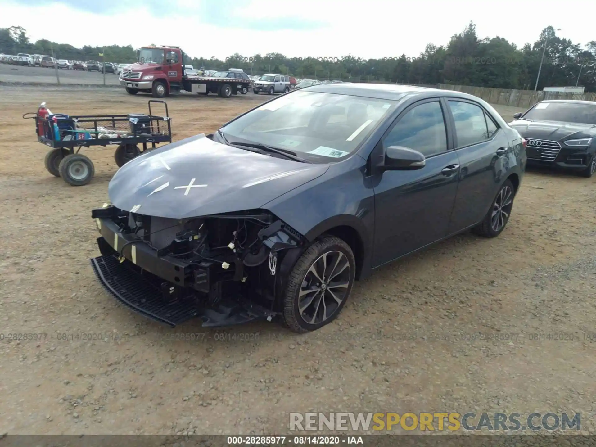 2 Photograph of a damaged car 2T1BURHE1KC160432 TOYOTA COROLLA 2019