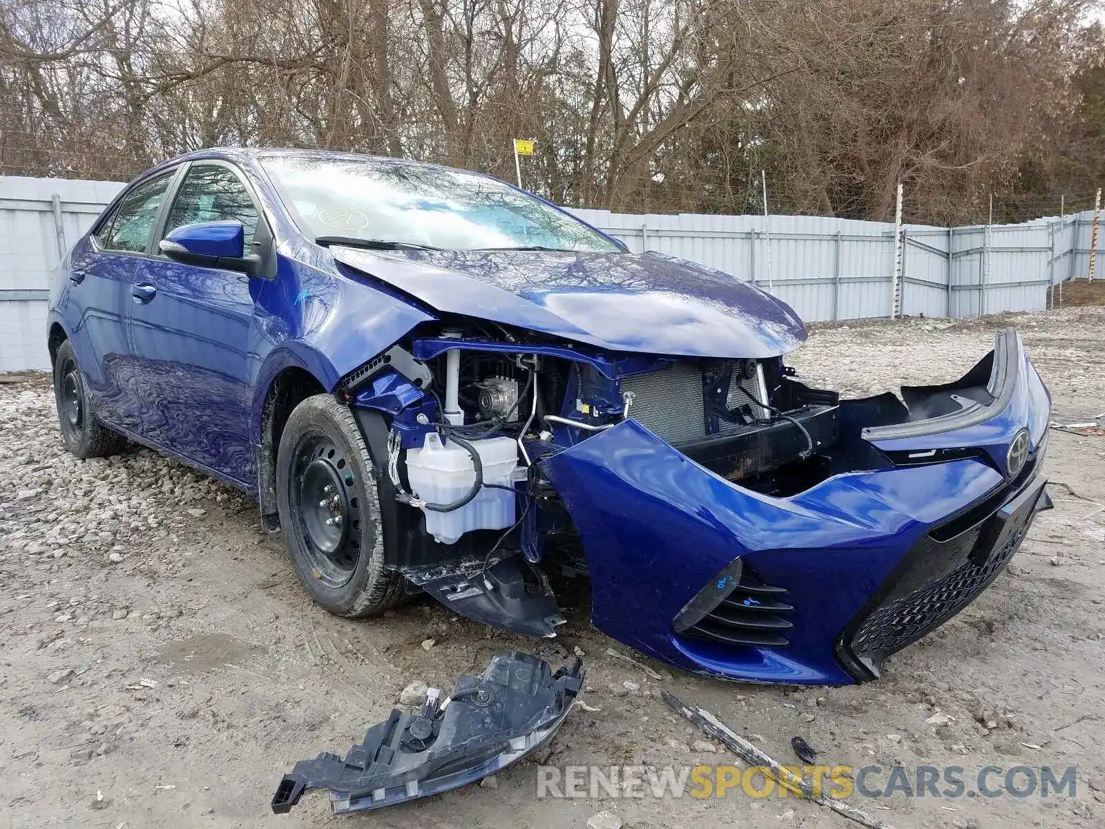 1 Photograph of a damaged car 2T1BURHE1KC160575 TOYOTA COROLLA 2019