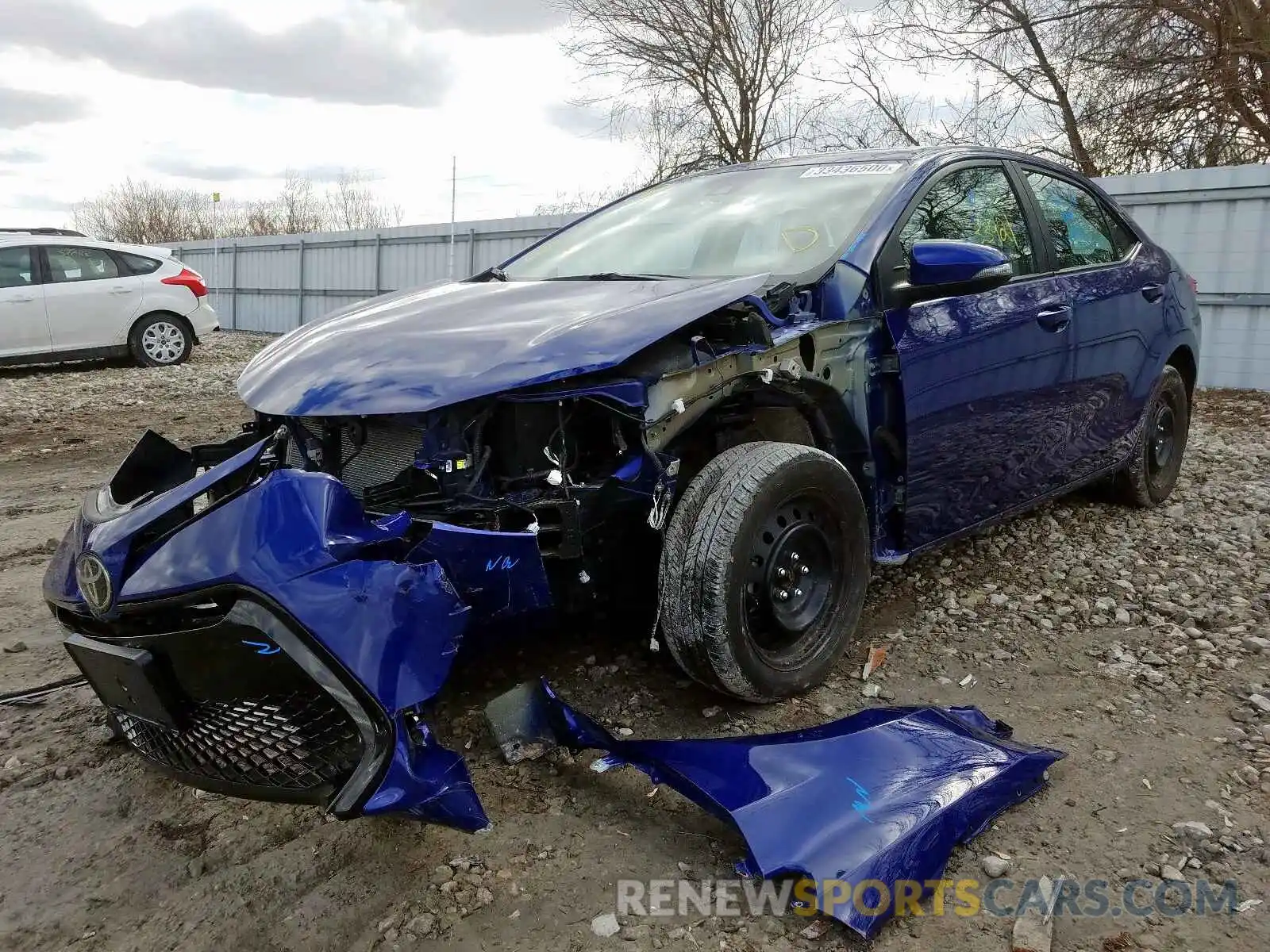 2 Photograph of a damaged car 2T1BURHE1KC160575 TOYOTA COROLLA 2019