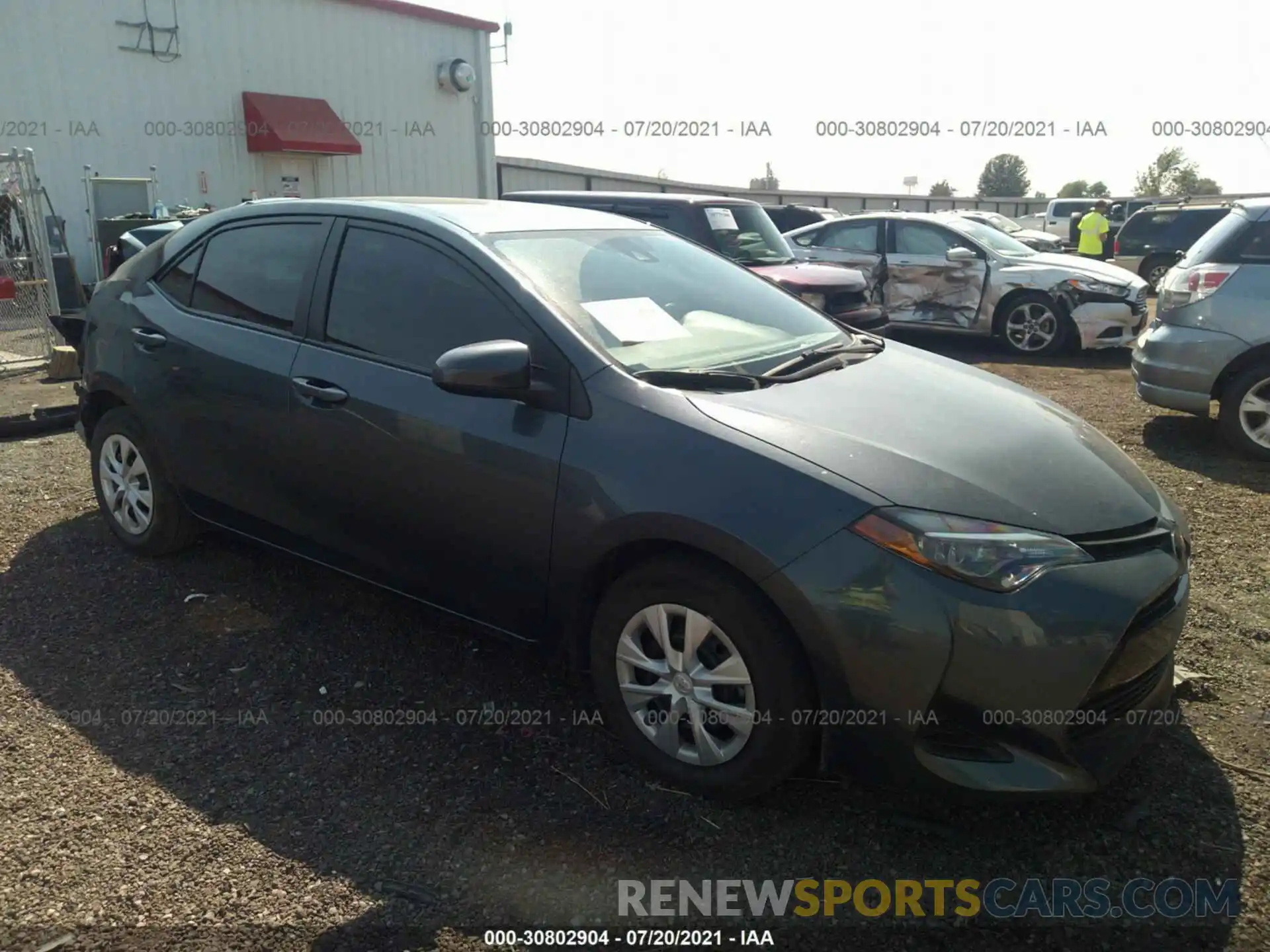 1 Photograph of a damaged car 2T1BURHE1KC160981 TOYOTA COROLLA 2019