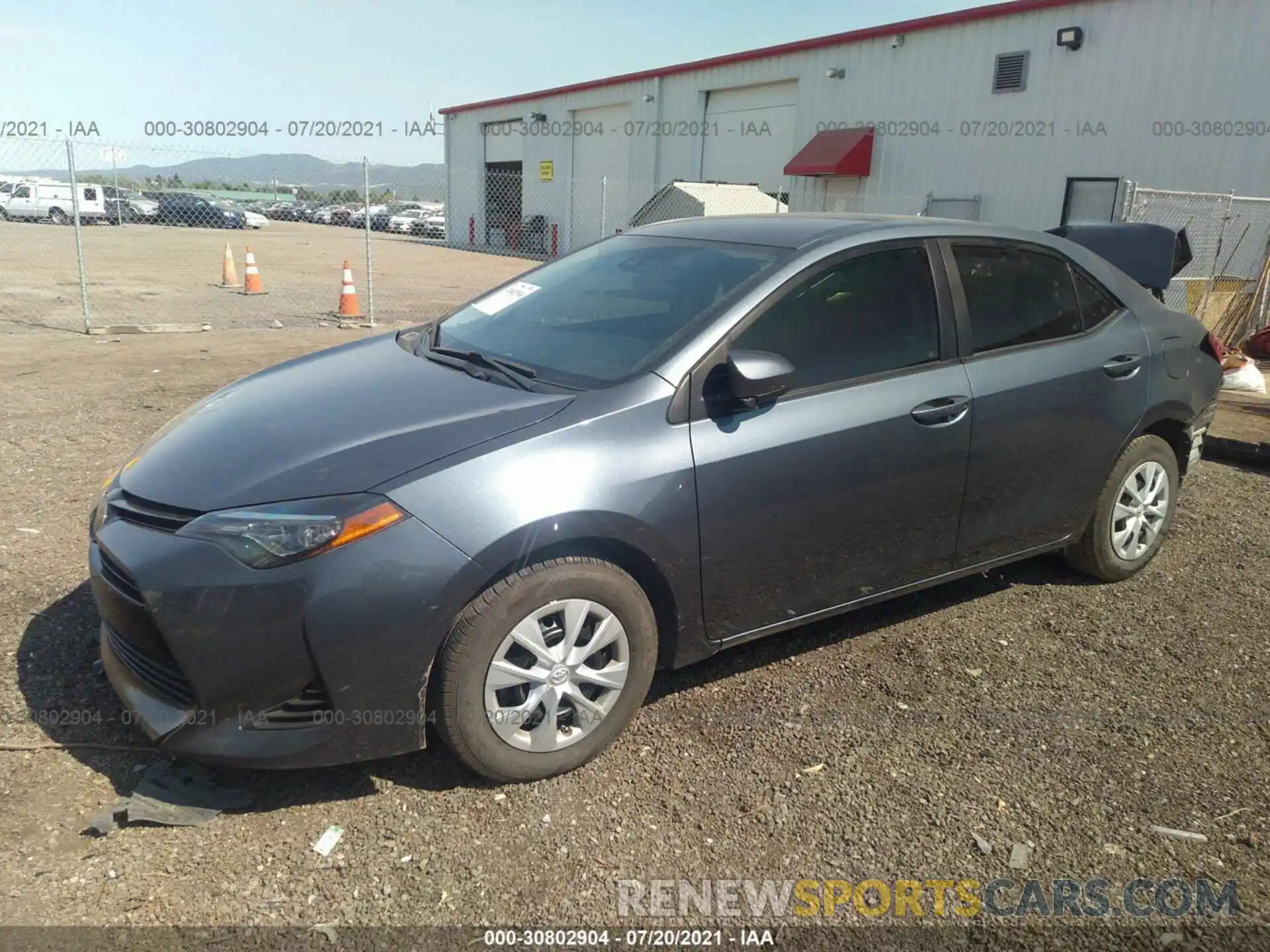 2 Photograph of a damaged car 2T1BURHE1KC160981 TOYOTA COROLLA 2019