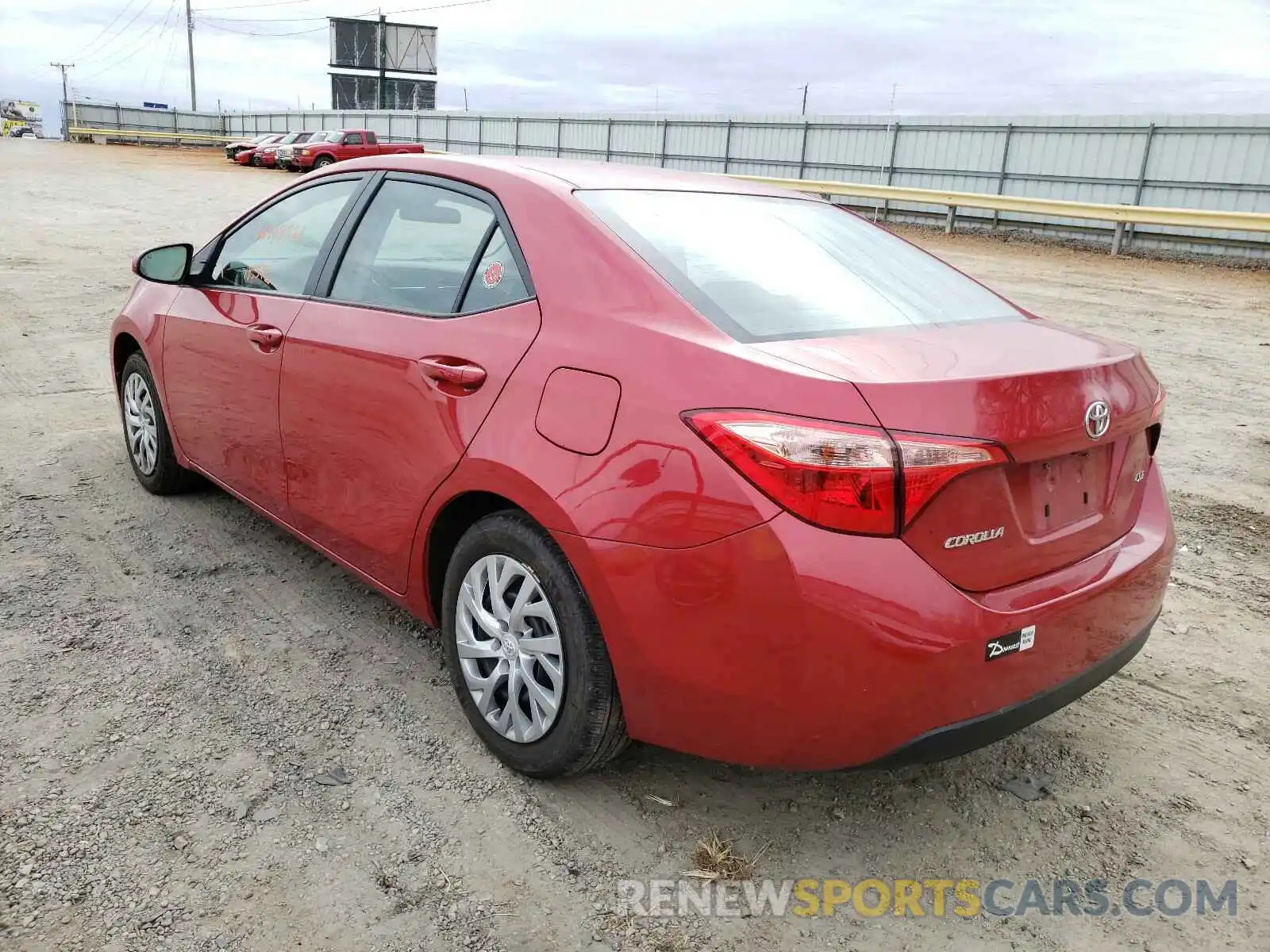 3 Photograph of a damaged car 2T1BURHE1KC161208 TOYOTA COROLLA 2019