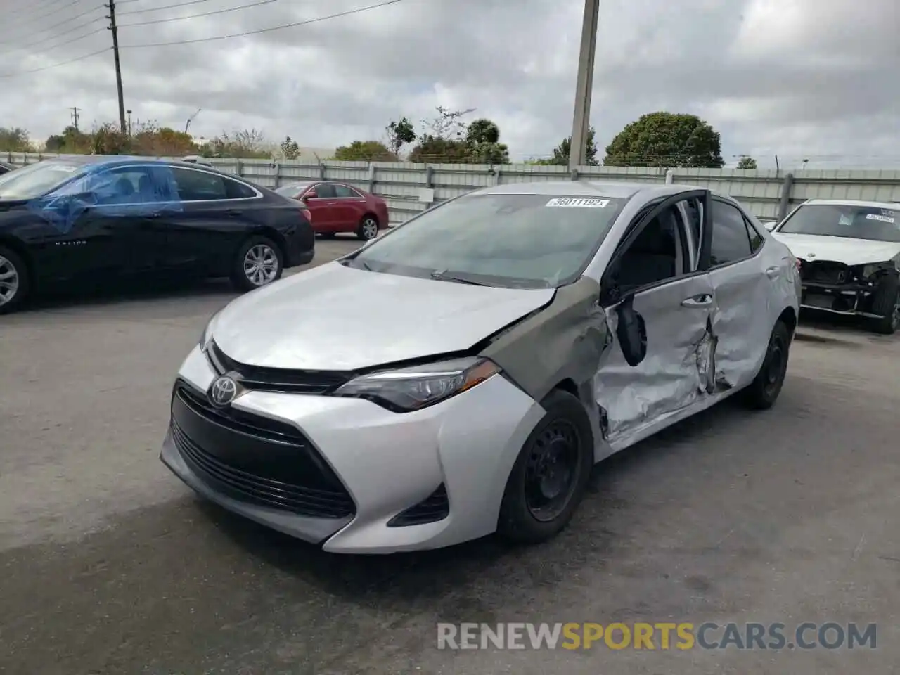 2 Photograph of a damaged car 2T1BURHE1KC162228 TOYOTA COROLLA 2019