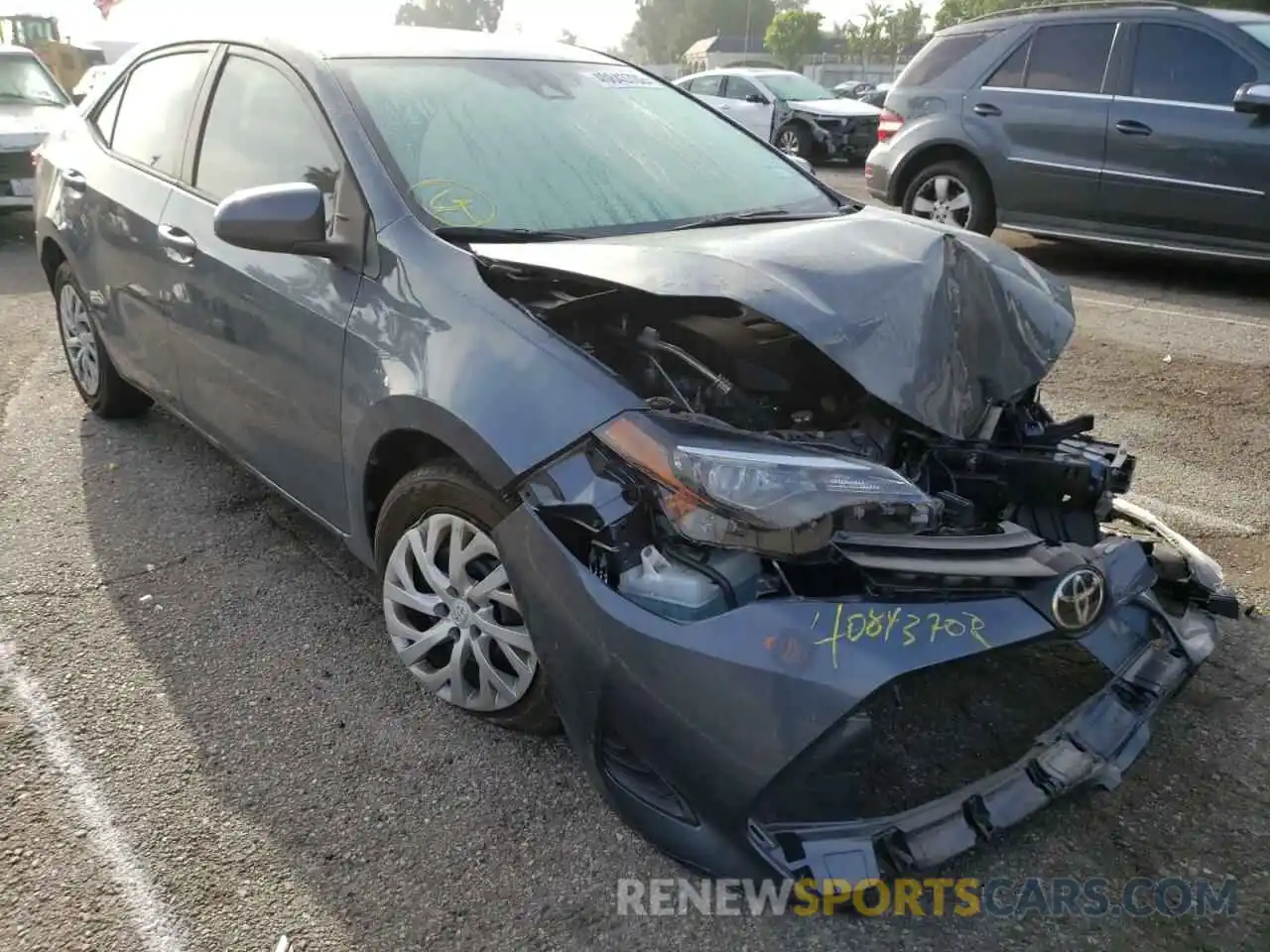 1 Photograph of a damaged car 2T1BURHE1KC162990 TOYOTA COROLLA 2019