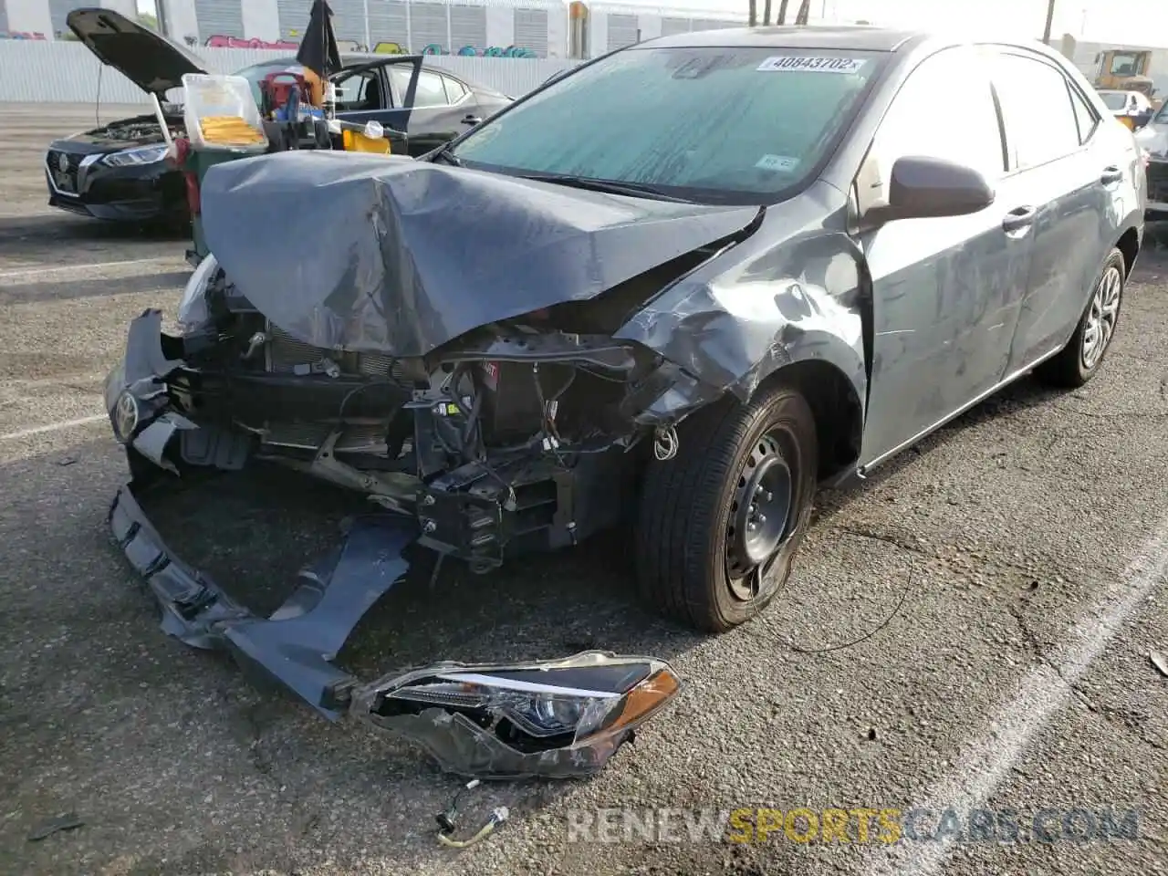 2 Photograph of a damaged car 2T1BURHE1KC162990 TOYOTA COROLLA 2019