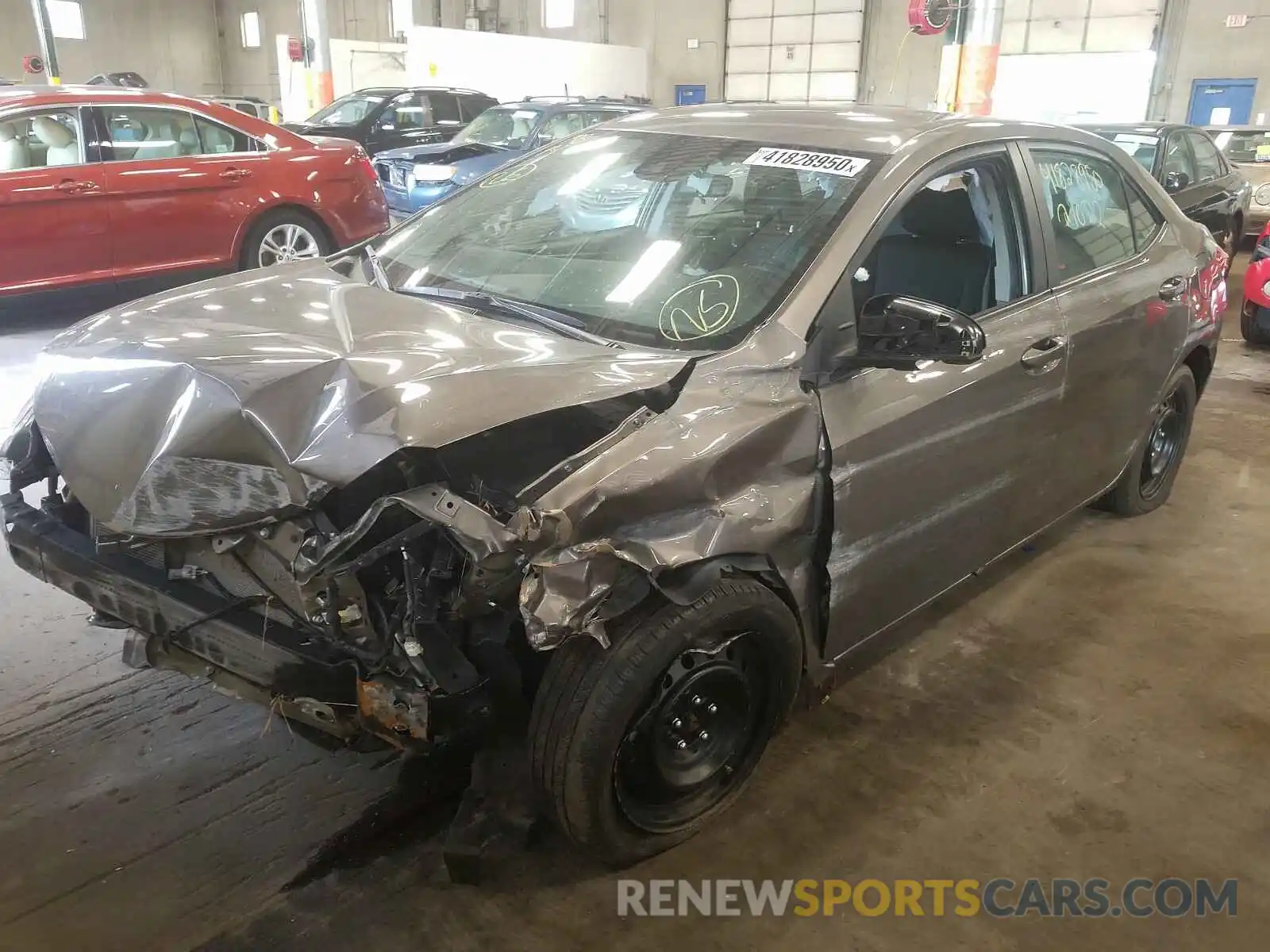 2 Photograph of a damaged car 2T1BURHE1KC163816 TOYOTA COROLLA 2019