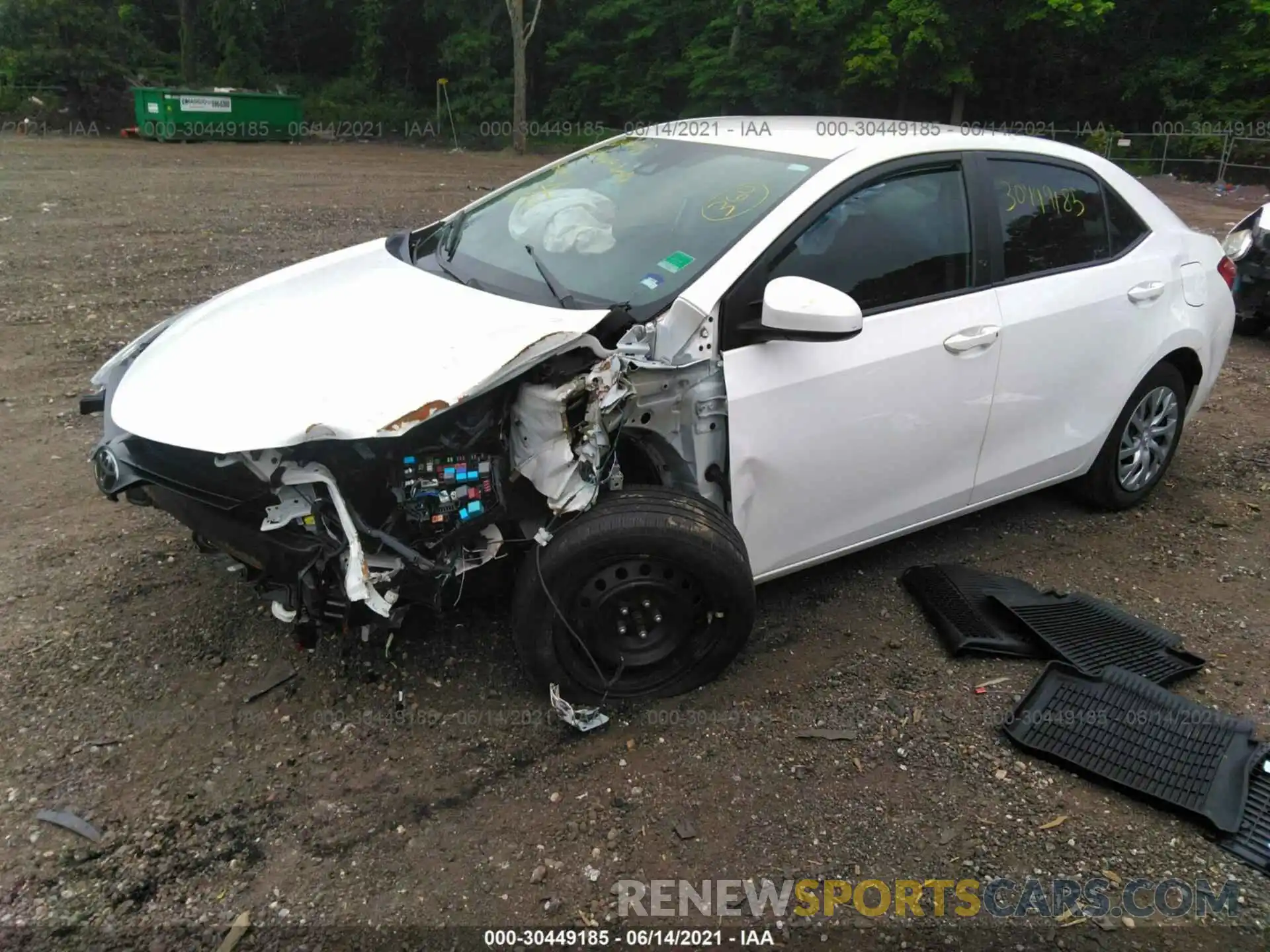 2 Photograph of a damaged car 2T1BURHE1KC164402 TOYOTA COROLLA 2019