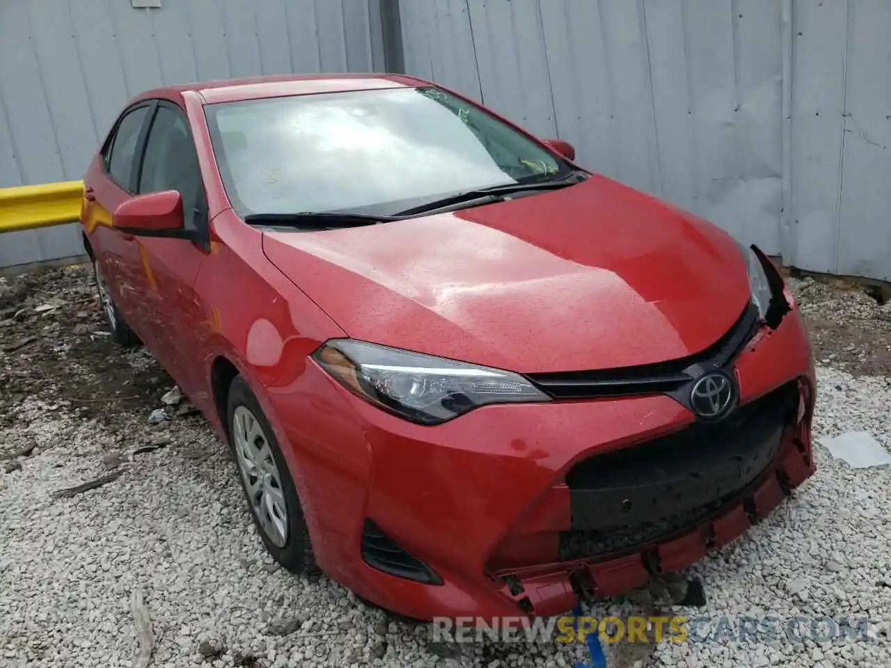 1 Photograph of a damaged car 2T1BURHE1KC165503 TOYOTA COROLLA 2019