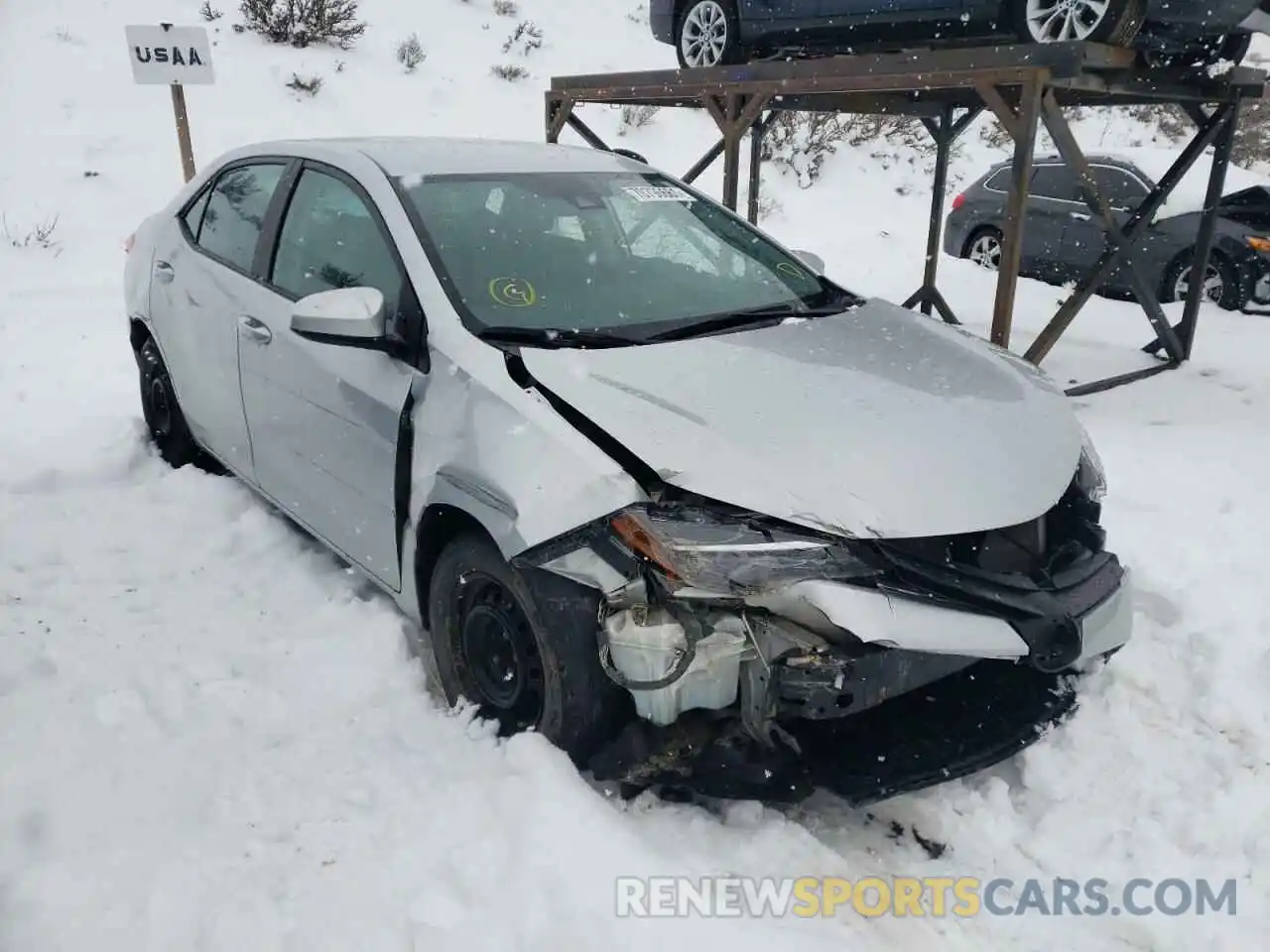 1 Photograph of a damaged car 2T1BURHE1KC165548 TOYOTA COROLLA 2019