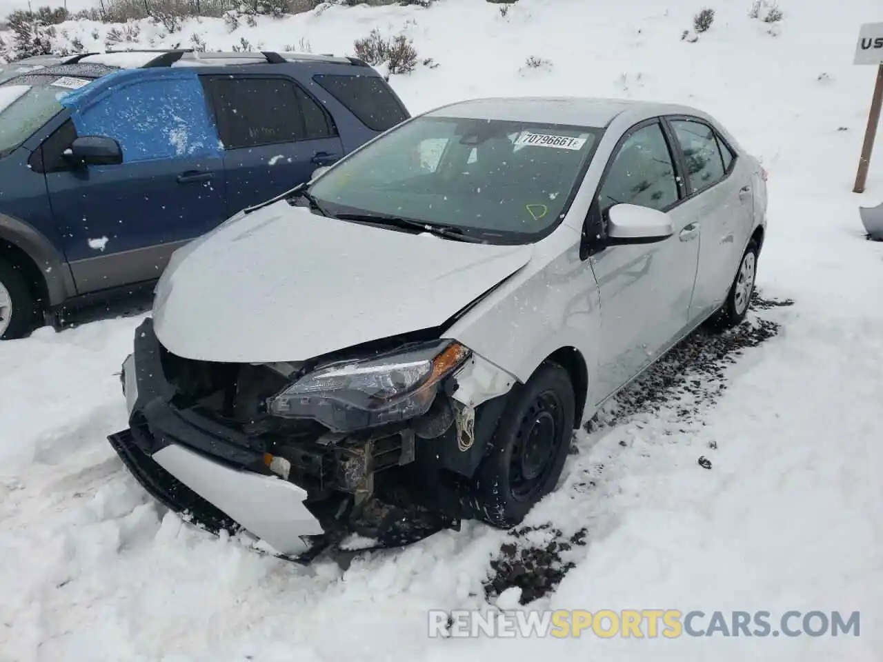 2 Photograph of a damaged car 2T1BURHE1KC165548 TOYOTA COROLLA 2019