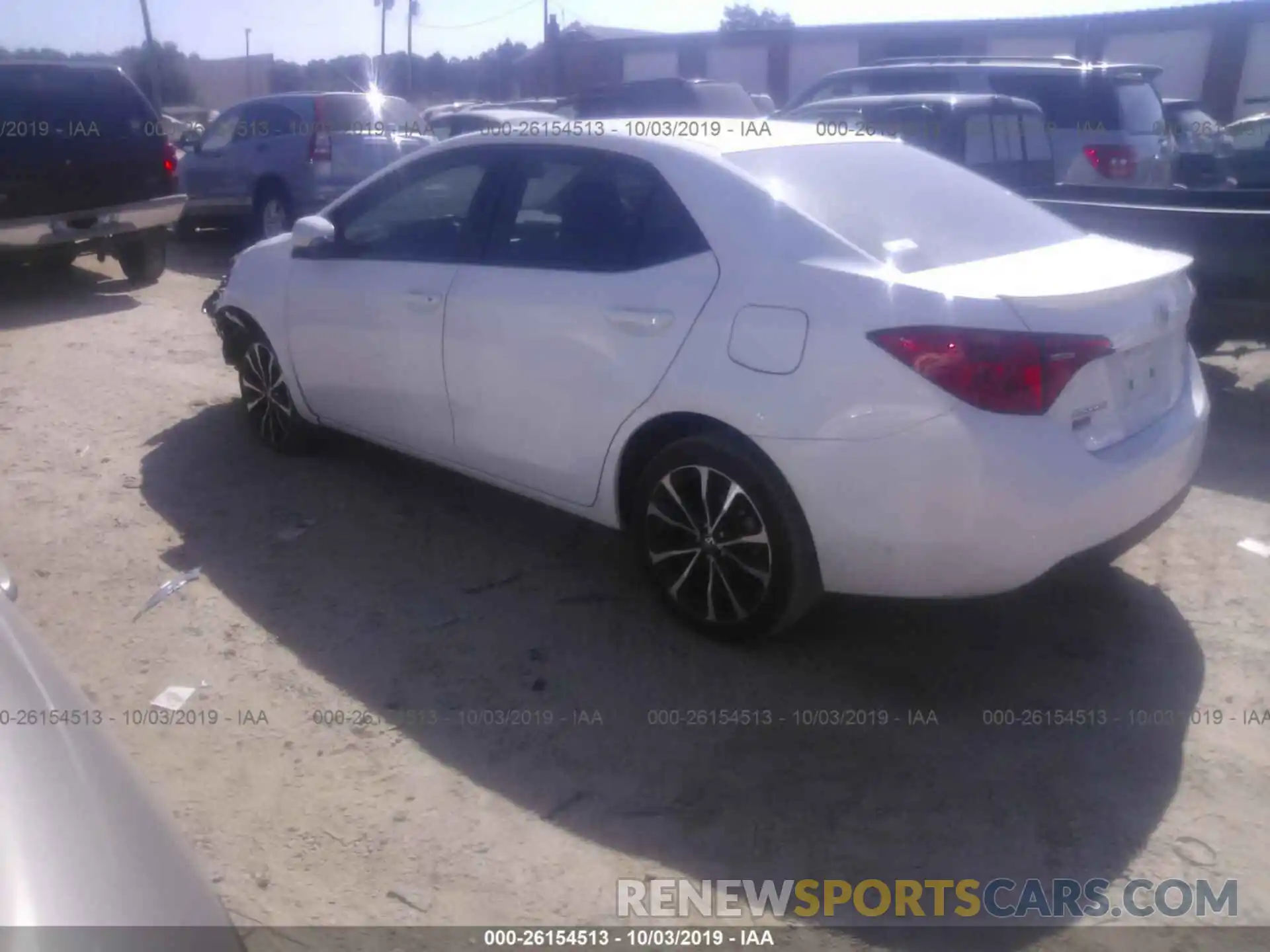 3 Photograph of a damaged car 2T1BURHE1KC166120 TOYOTA COROLLA 2019